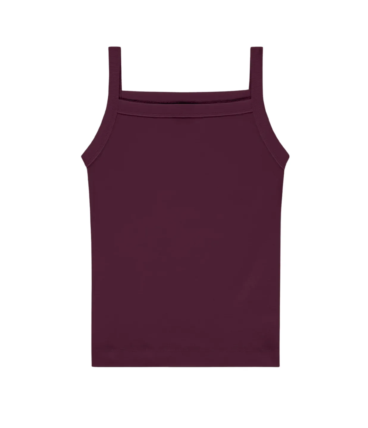 Flore Flore May Square Neck Cami in Choco Plum Best Sale