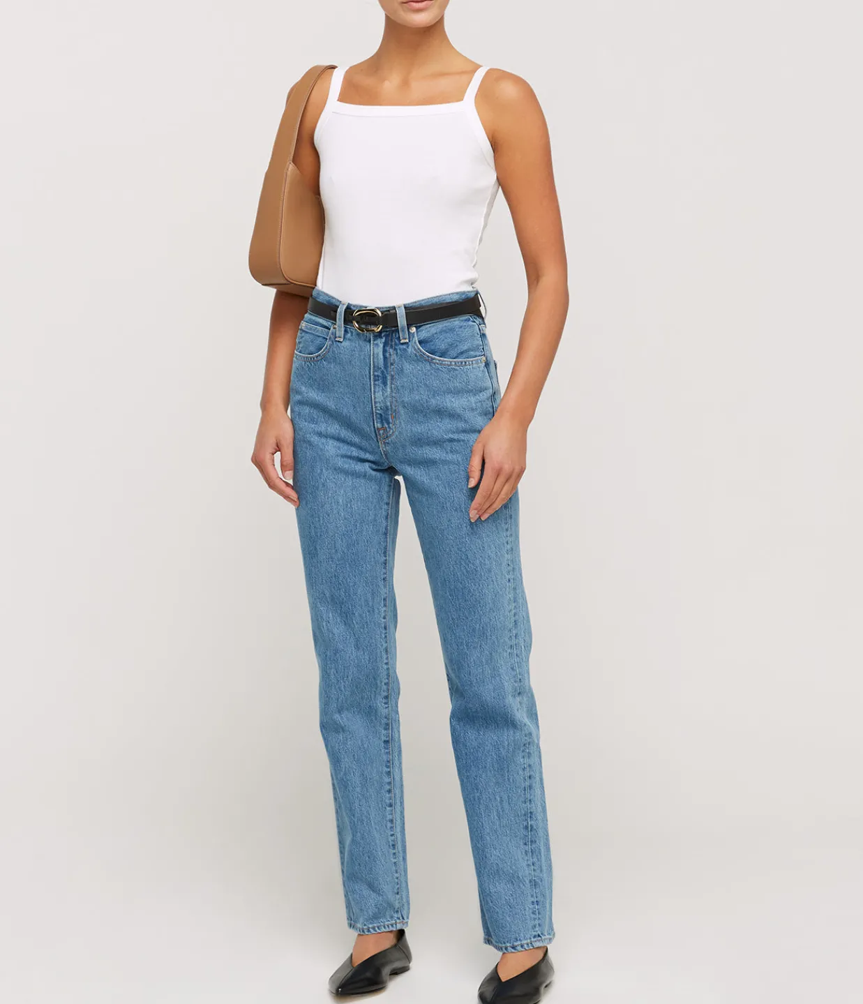 Flore Flore May Square Neck Cami in White Cheap