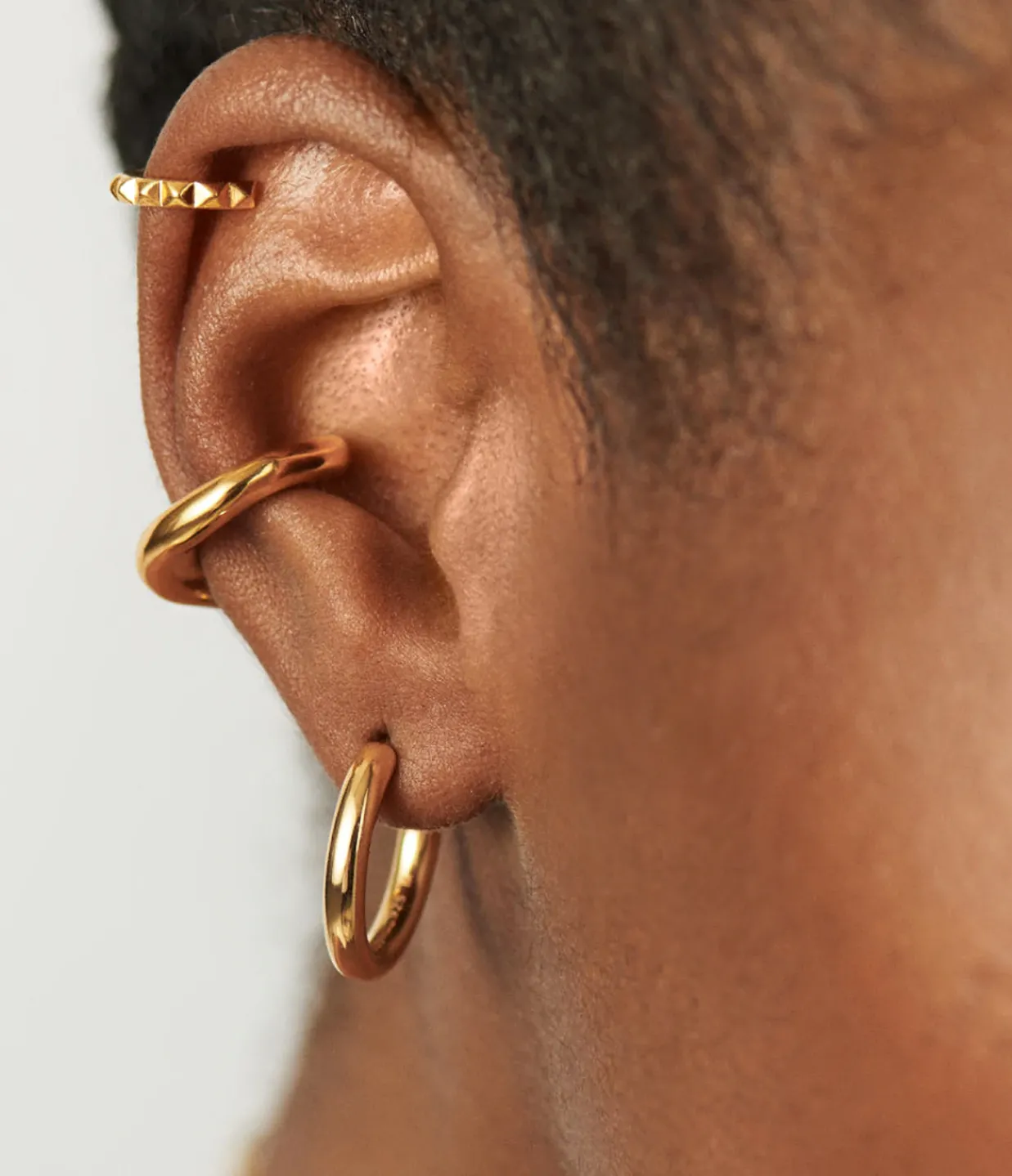 Missoma Medium Tunnel Hoop in Gold Cheap