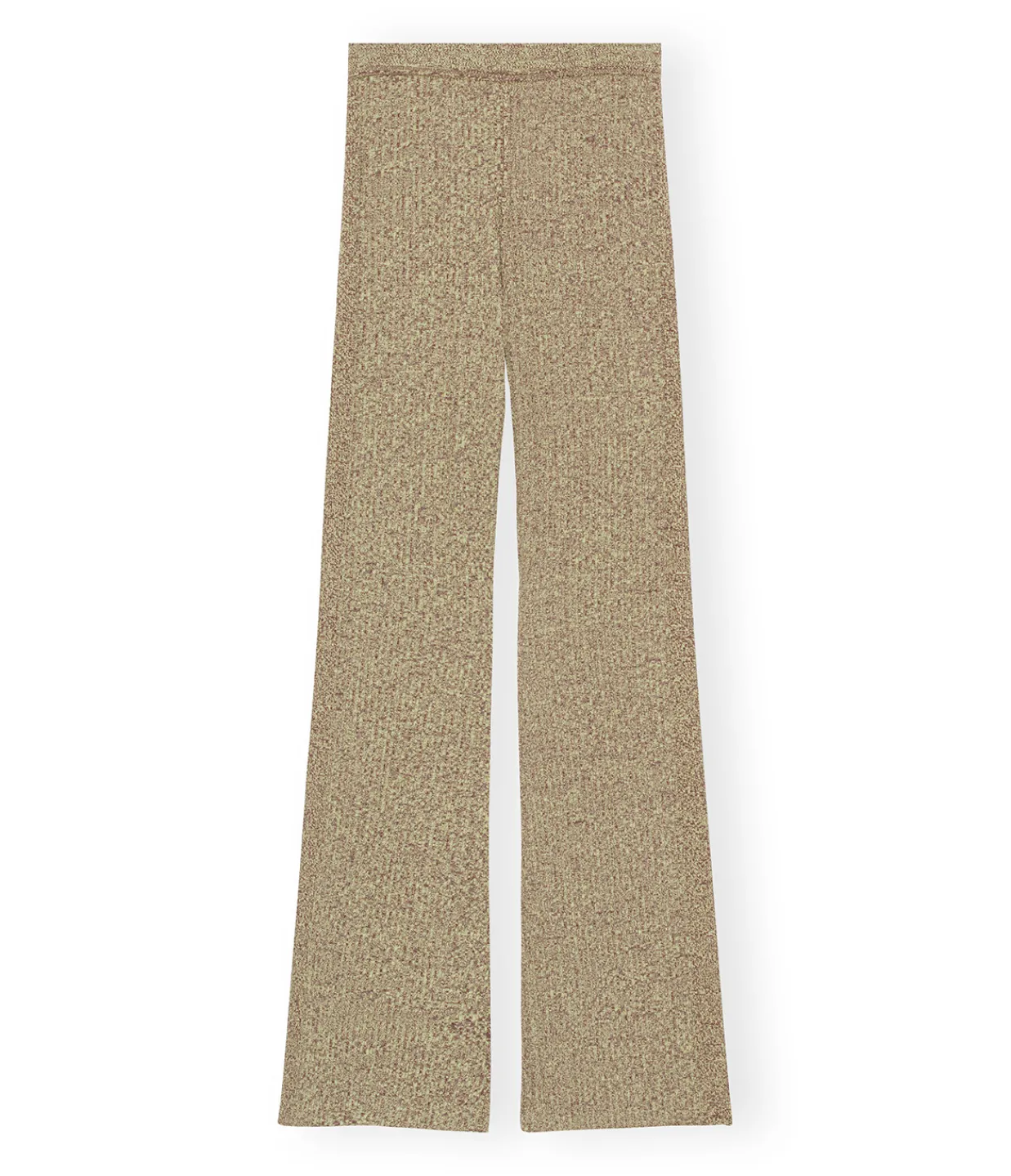 Ganni Melange Knit Pants in Brandy Brown Cheap