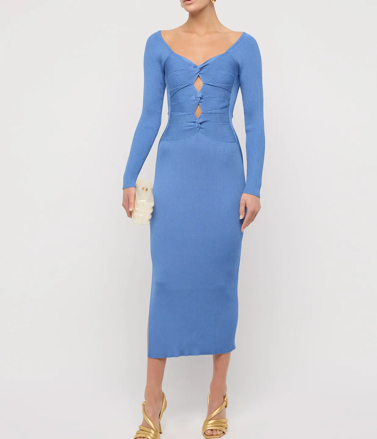 Cult Gaia Melissa Knit Dress in Glacier New