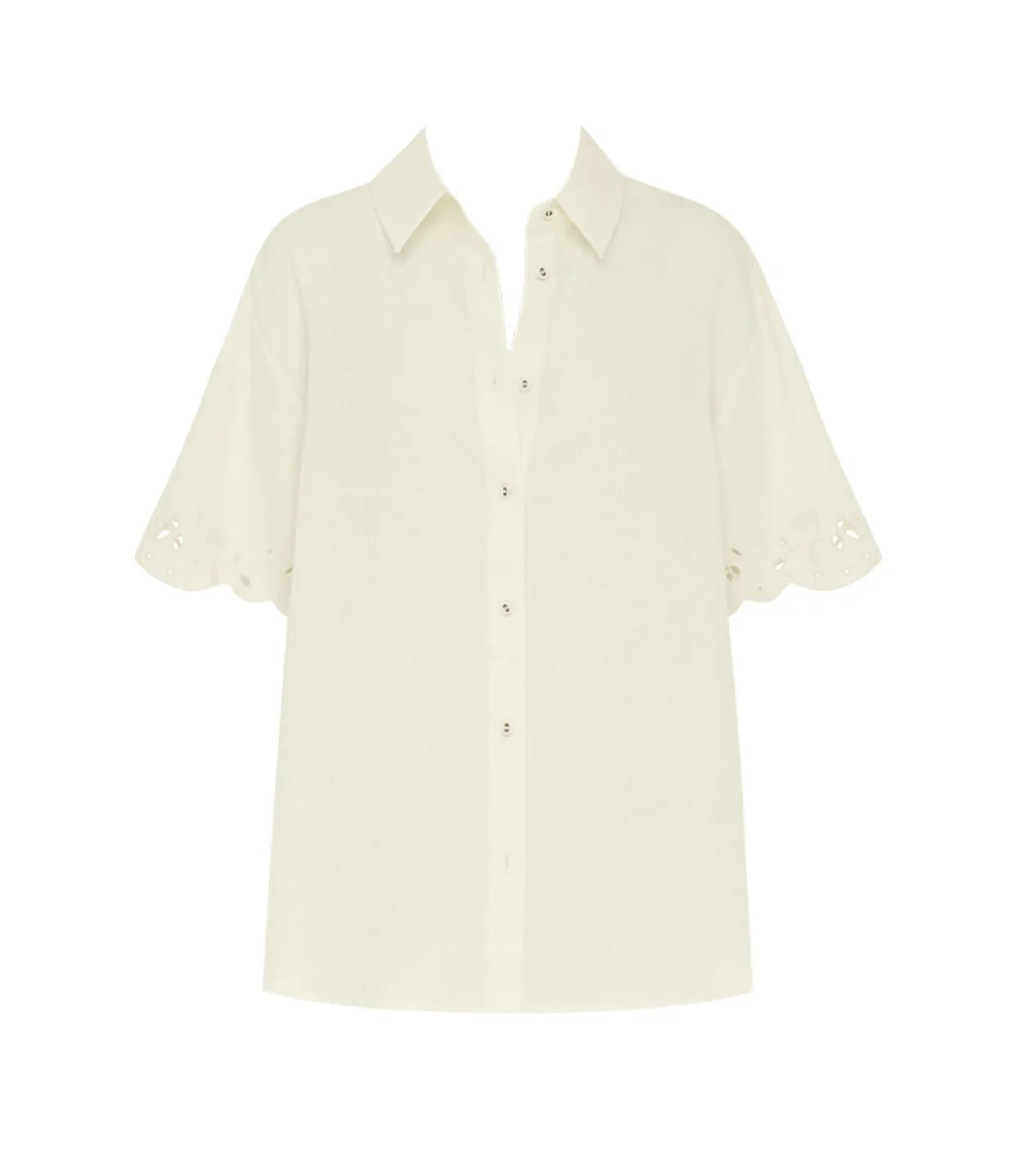 Peony Memoir Shirt in Crème Outlet