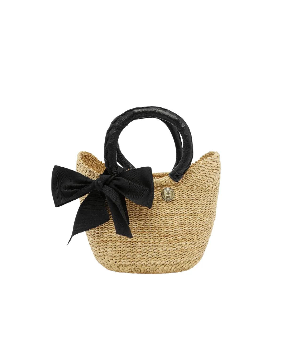 Casa Catinella Mini Basket Bag in Black Cheap