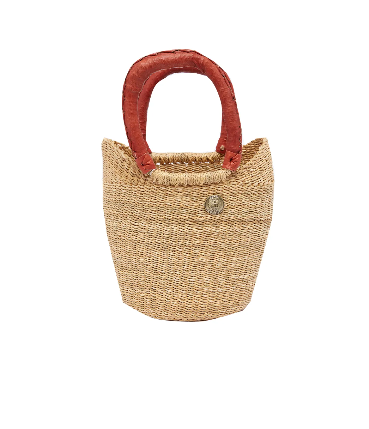 Casa Catinella Mini Basket Bag in Tan Hot
