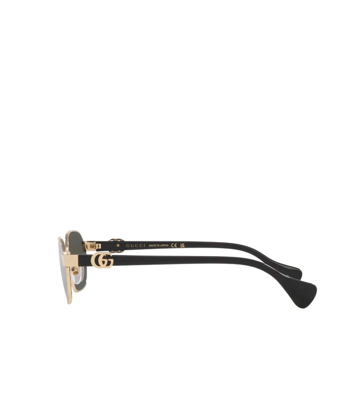 Gucci Mini Running Oval Shaped Sunglasses in Gold Best