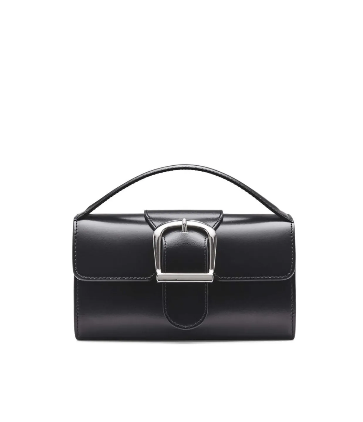 Rylan Mini Satchel with Flat Handle in Black Store