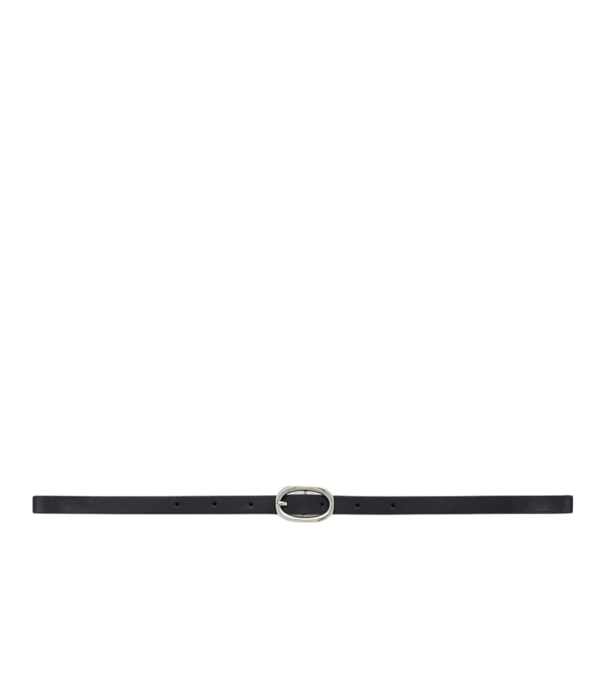 Anine Bing Mini Signature Link Belt in Black and Silver Hot