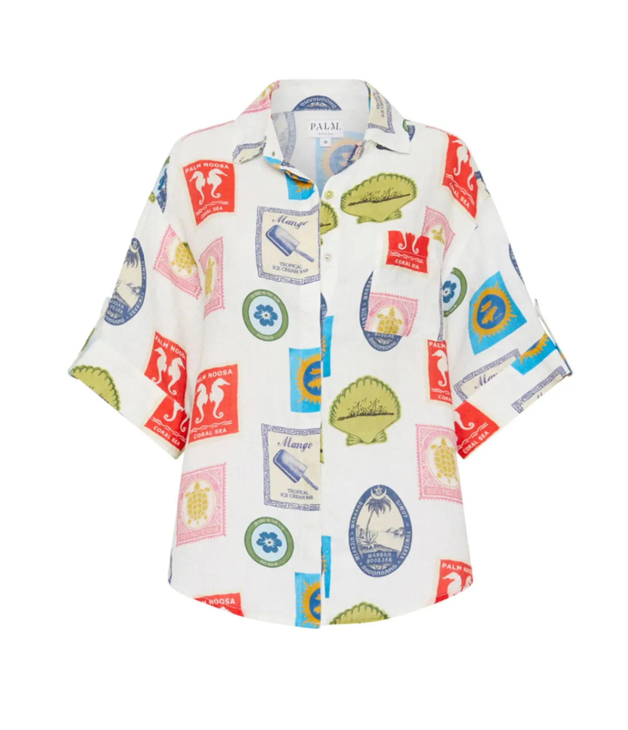 Palm Noosa Mirage Shirt in Holiday Stamp Store