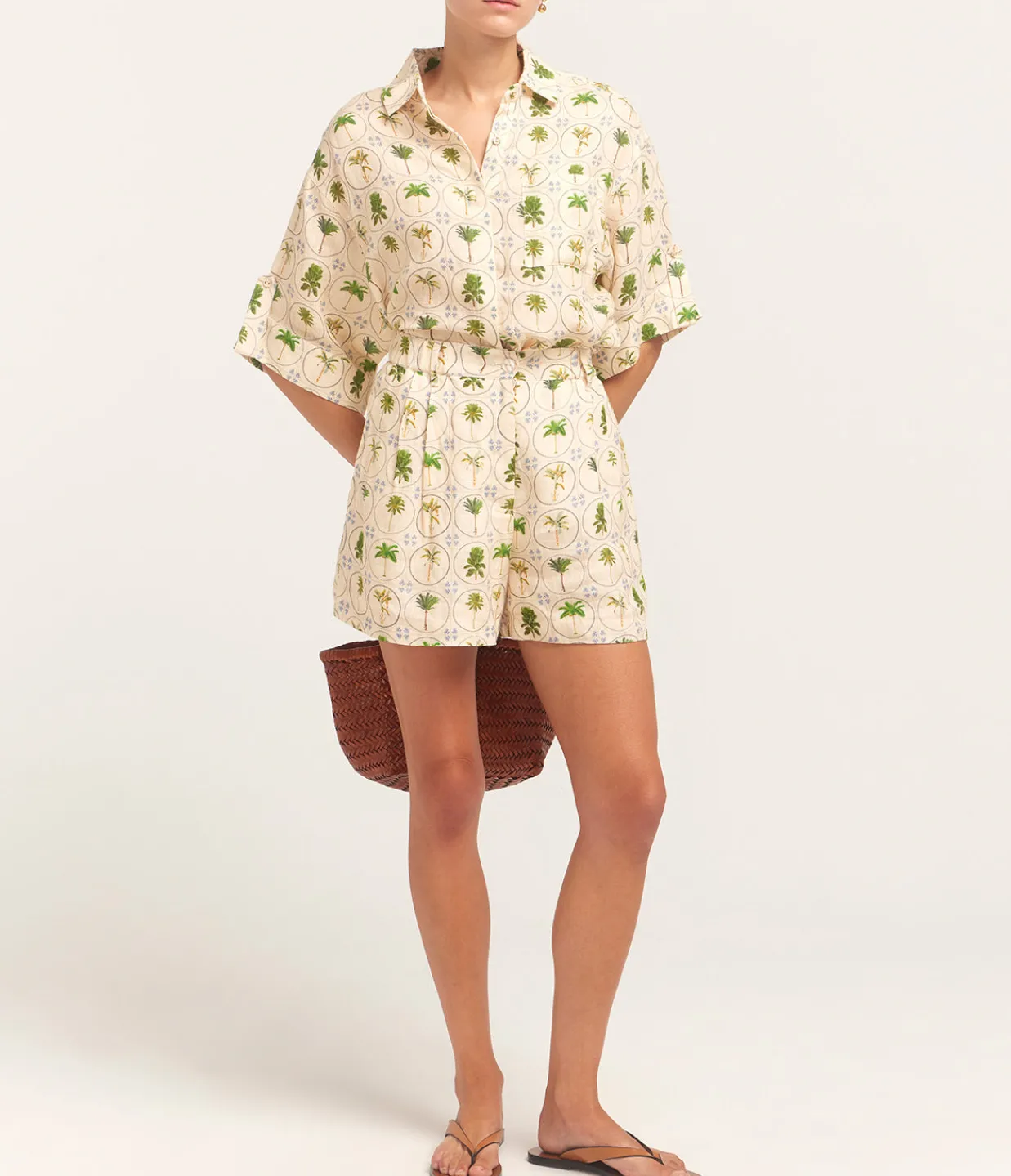 Palm Noosa Mirage Shirt in Tropical Palms Best Sale