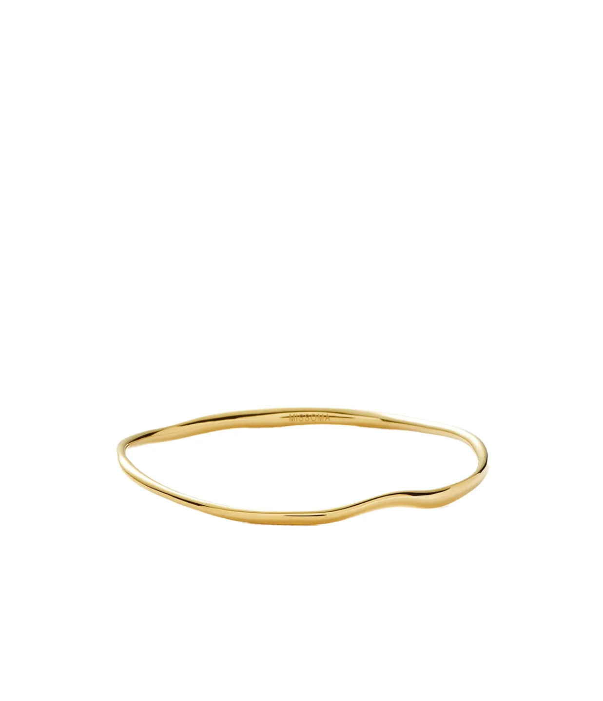 Missoma Molten Ripple Bangle in Gold Flash Sale