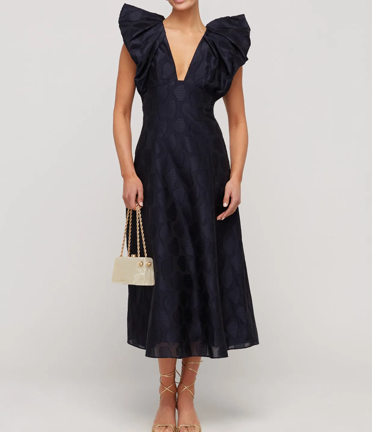 Acler Morin Dress in French Navy Fashion