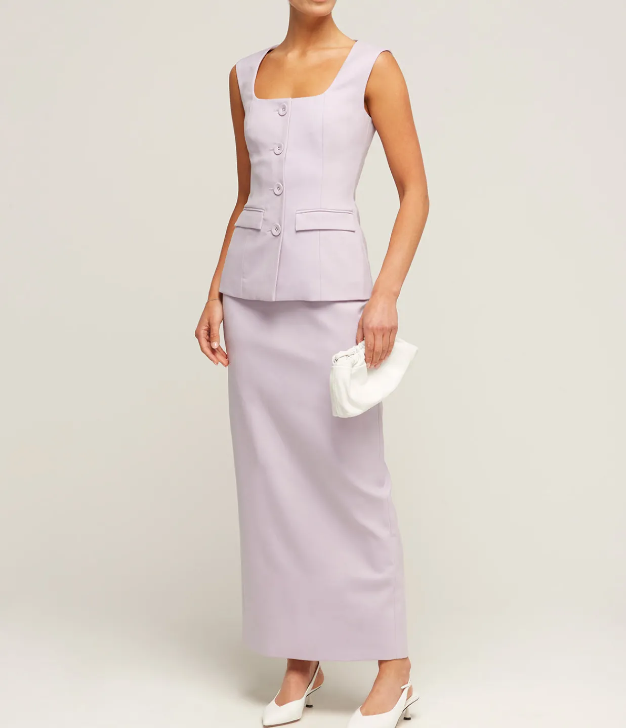Anna Quan Nadia Pencil Skirt in Lilac New
