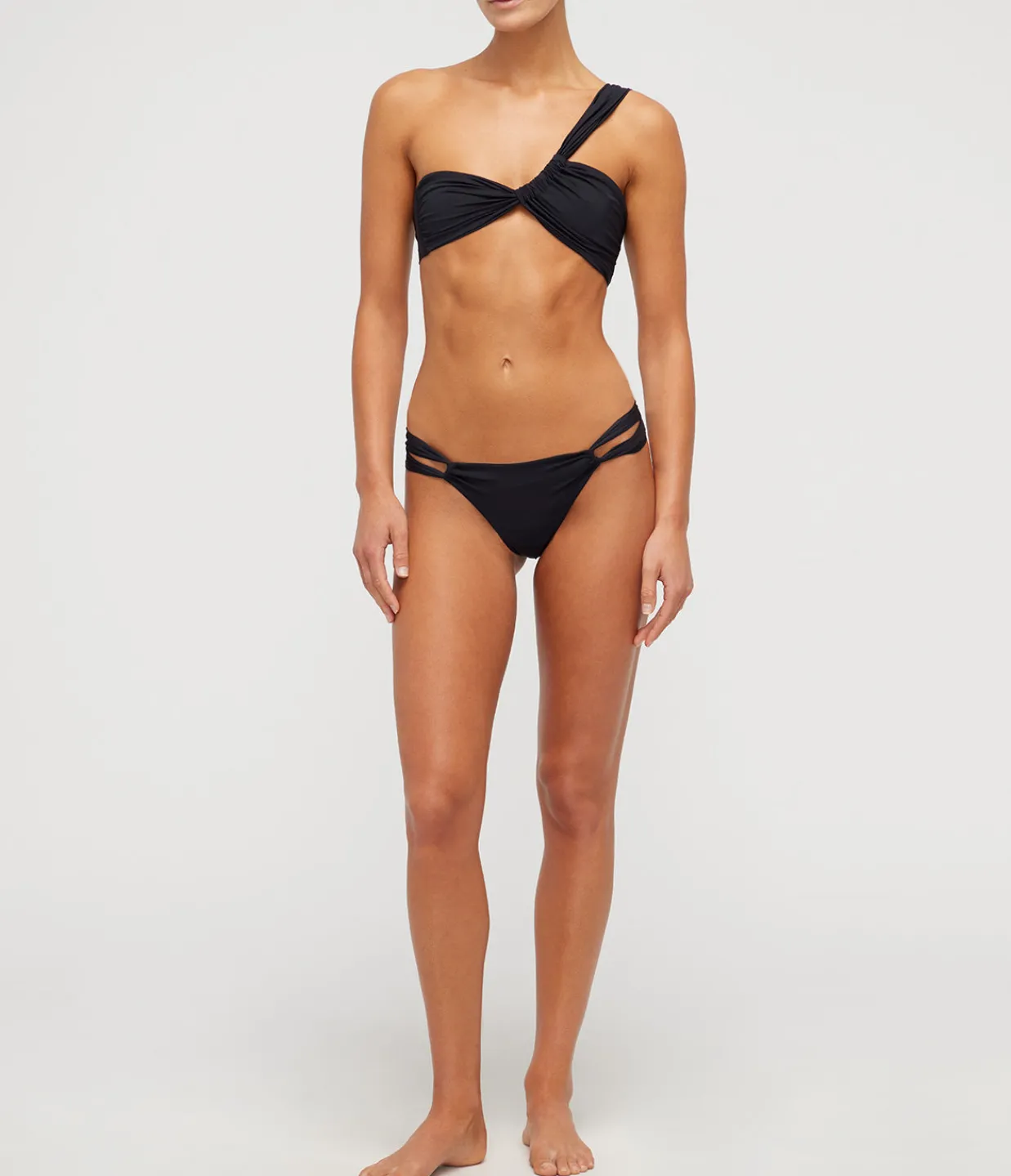 Sara Cristina Narcissus Bikini Bottom in Black Best