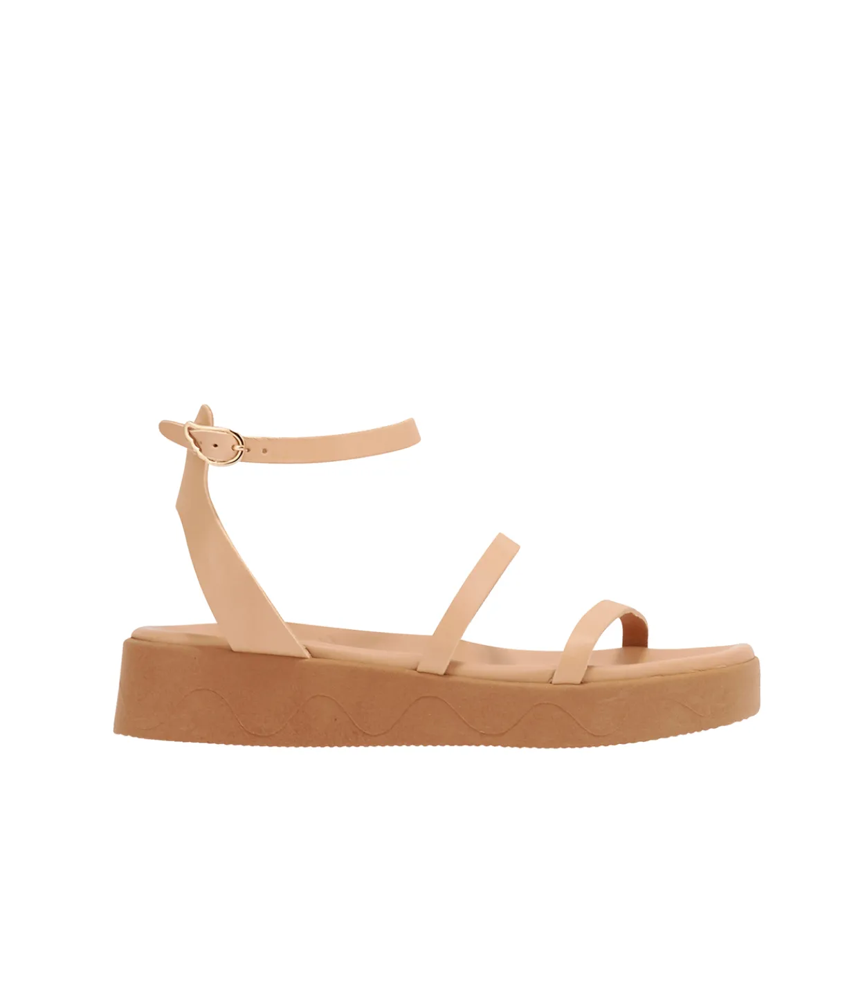 Ancient Greek Sandals Nissida Platform Sandal in Natural Fashion