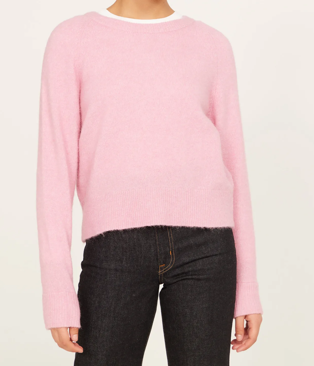 Samsoe Samsoe Nor O Short Knit in Orchid Smoke Fashion