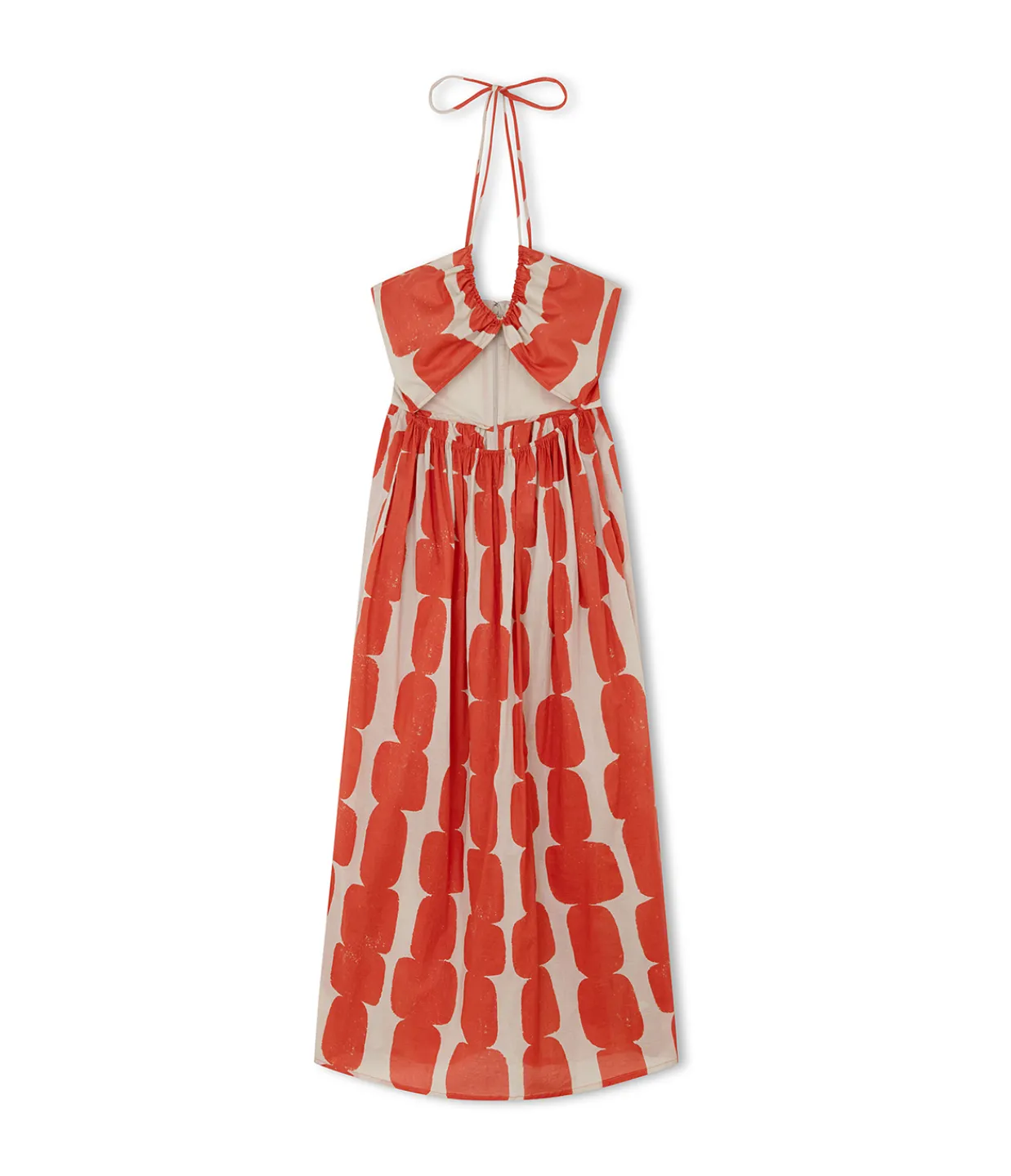 Zulu & Zephyr Organic Cotton Halter Dress in Block Sale