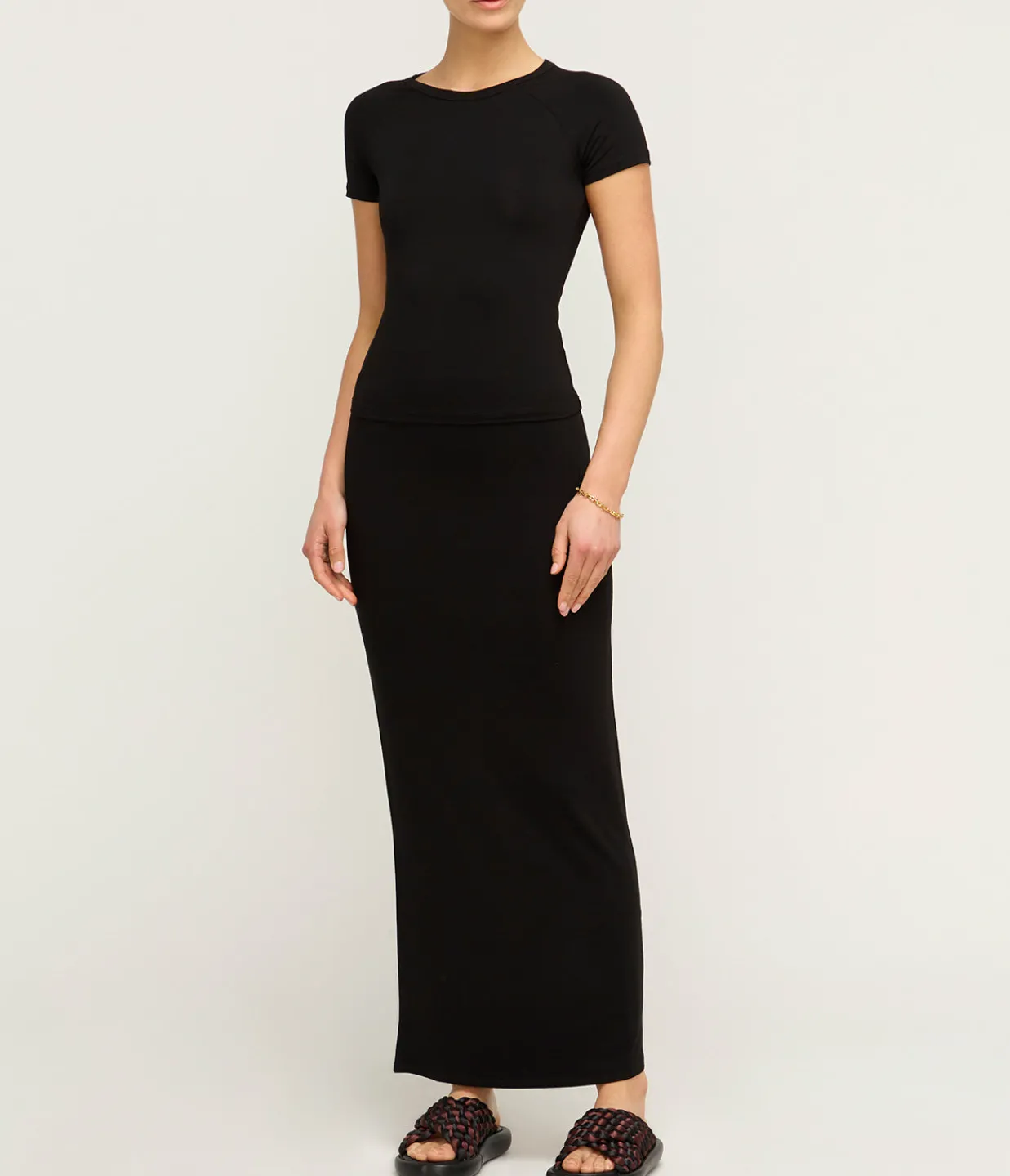 Posse Oscar Slim Fit Baby T-shirt in Black Flash Sale