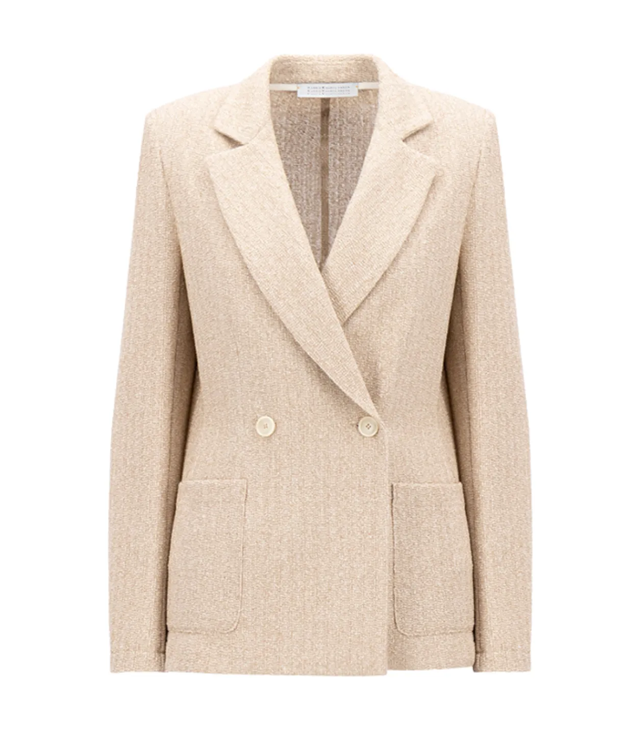 Harris Wharf London Padded Blazer in White and Beige Best