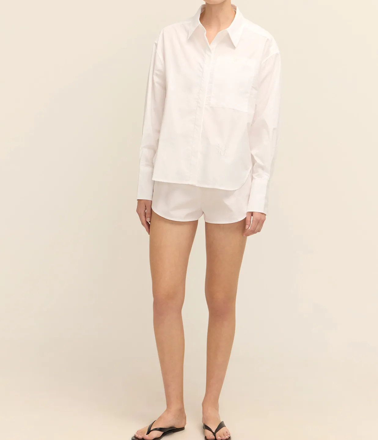 Yaitte Palma Shirt in Crisp White Discount