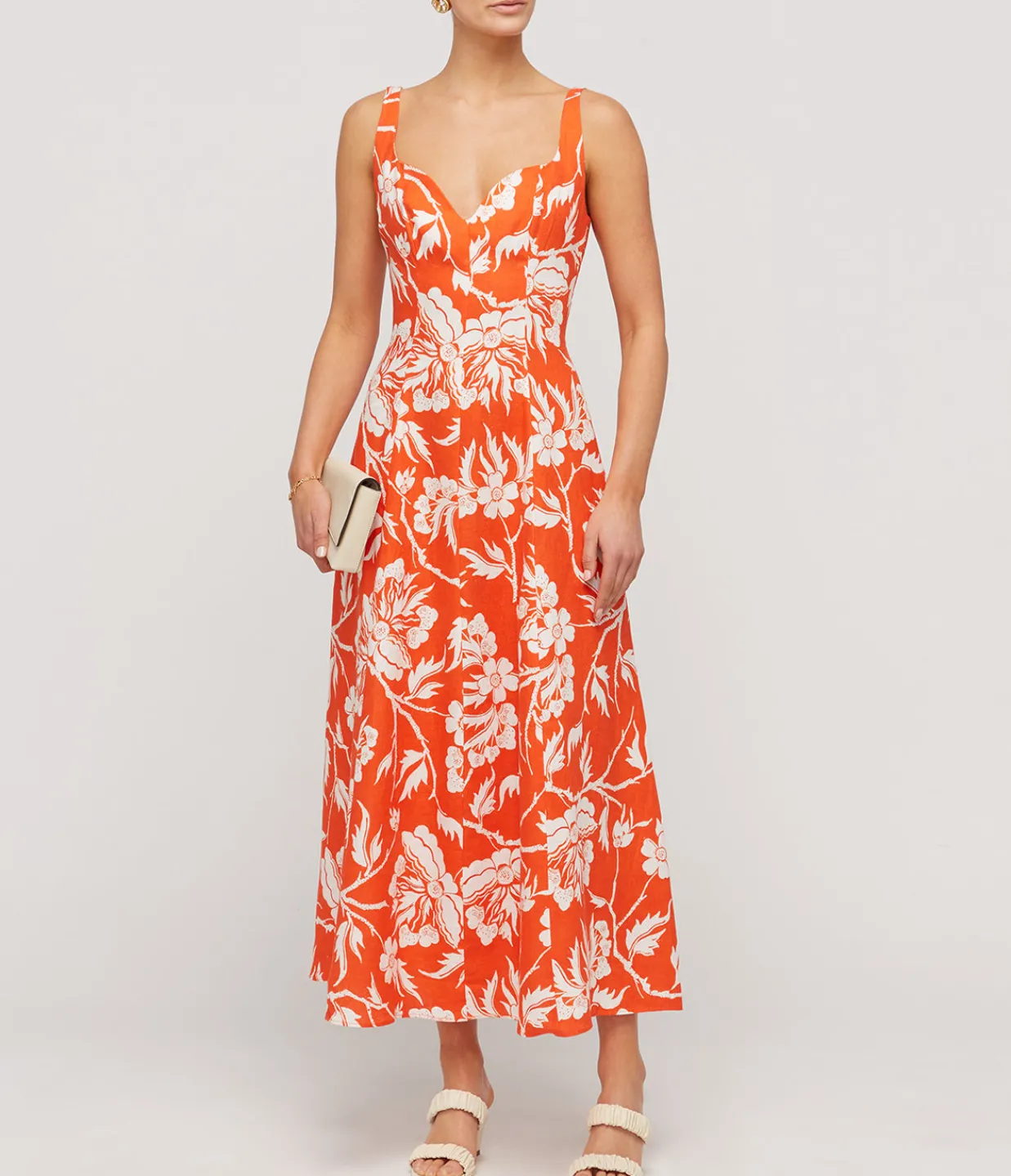 Mara Hoffman Perdita Maxi Dress in Poppy White Cheap