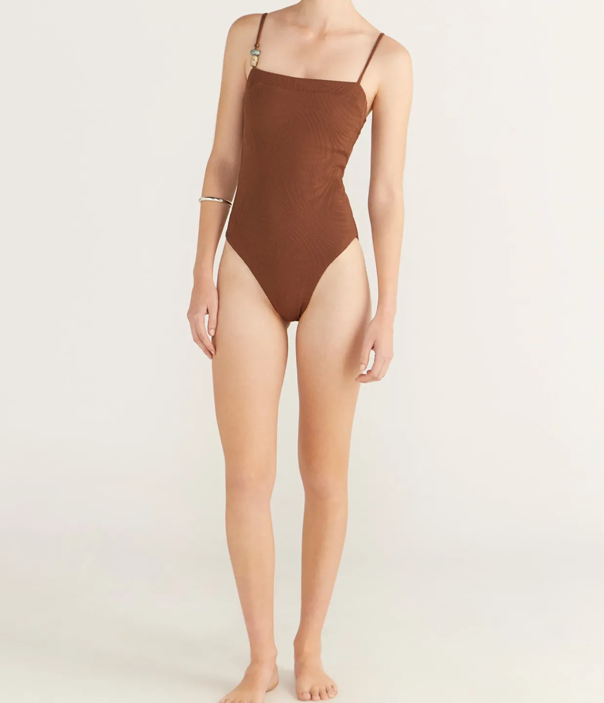 Fella Phillip One Piece Bikini in Cocoa Cheap