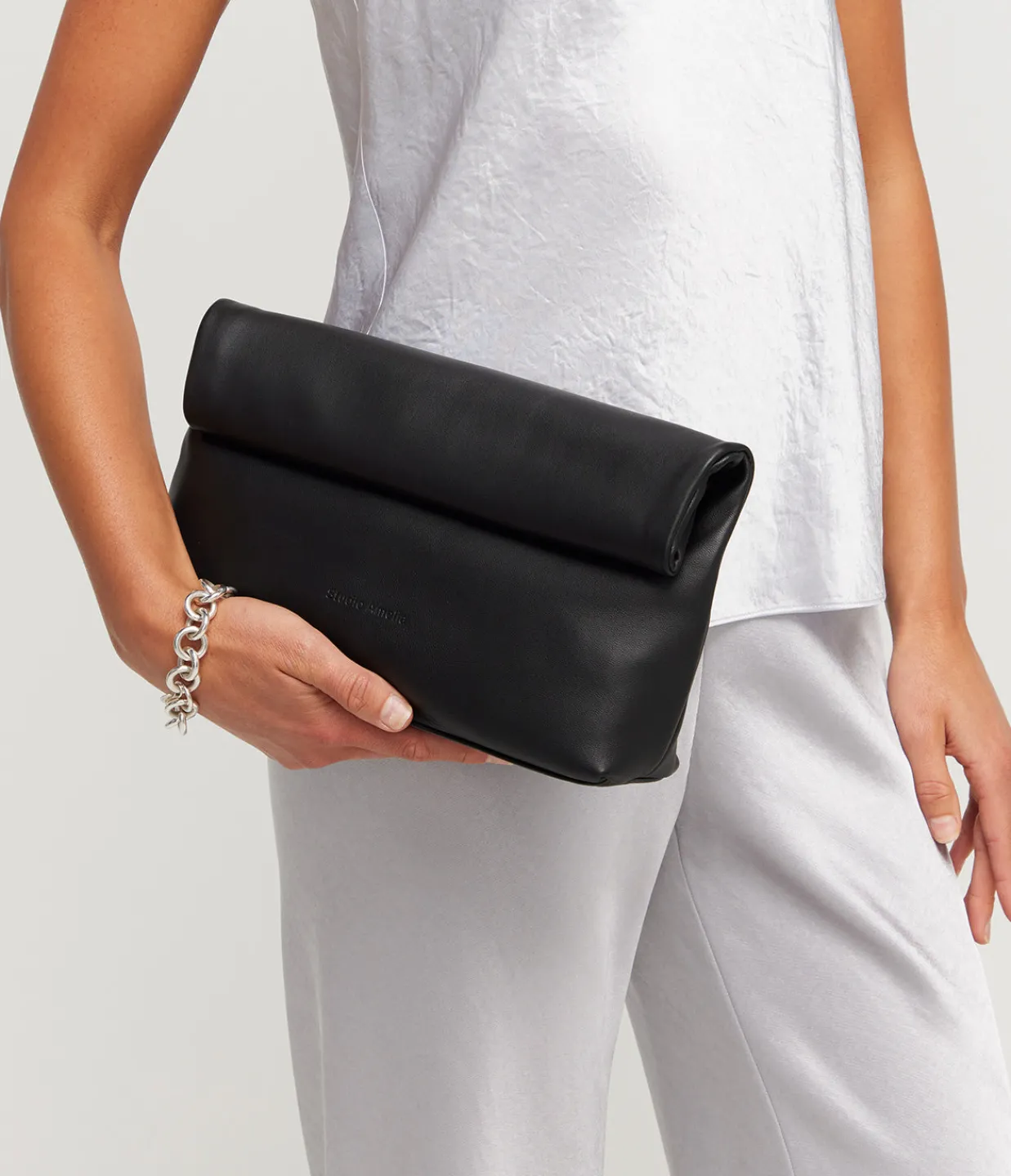 Studio Amelia Pillow Clutch in Black Store