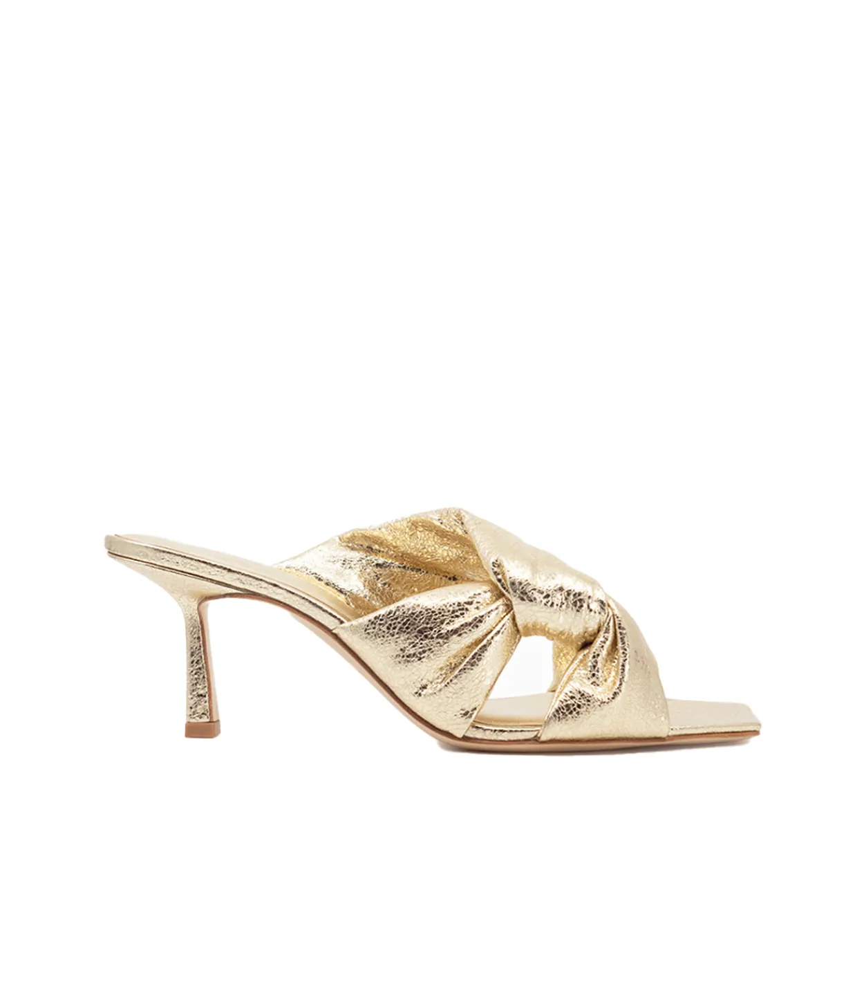 Studio Amelia Pillow Loop Heel in Gold Clearance