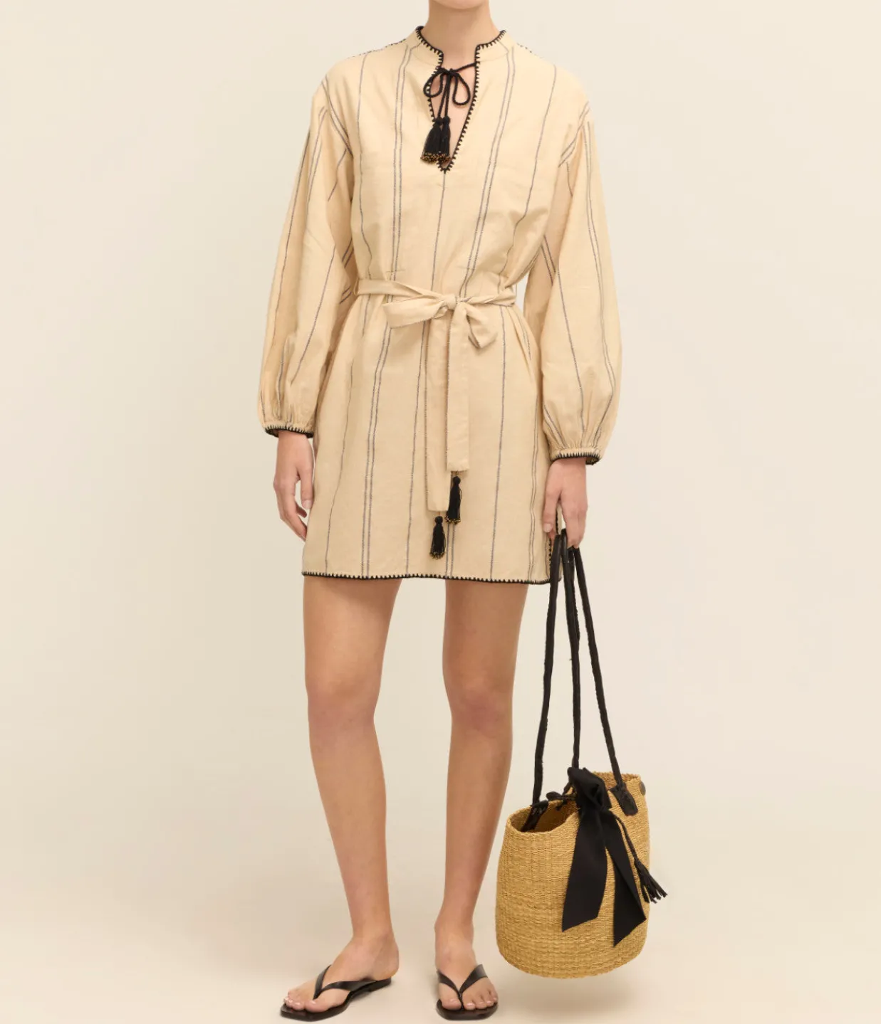 Ilio nema Plato Dress in Kolonaki Stripe Best