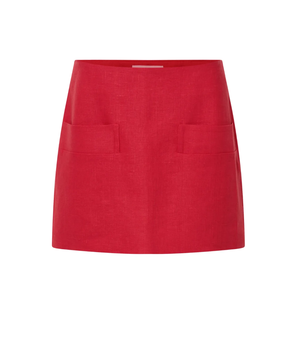 Oroton Pocket Detail Mini Skirt in Red Flash Sale