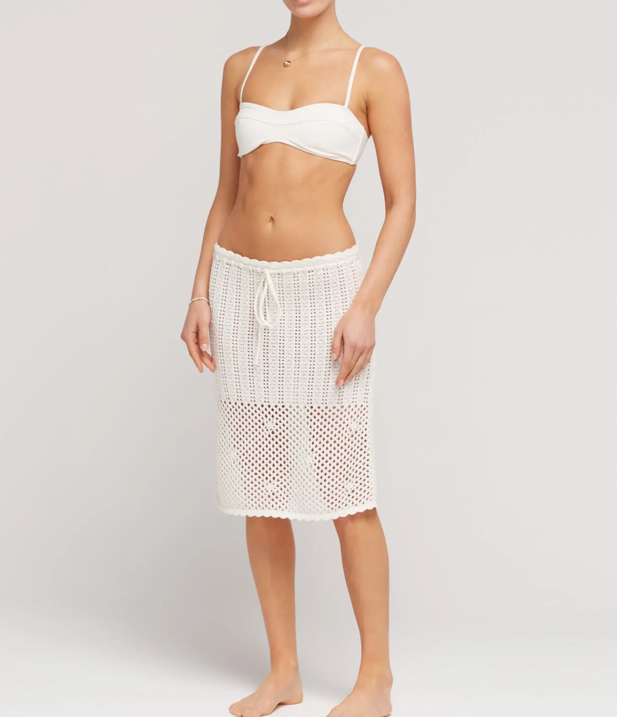 Peony Pointelle Midi Skirt in Fleur Cheap