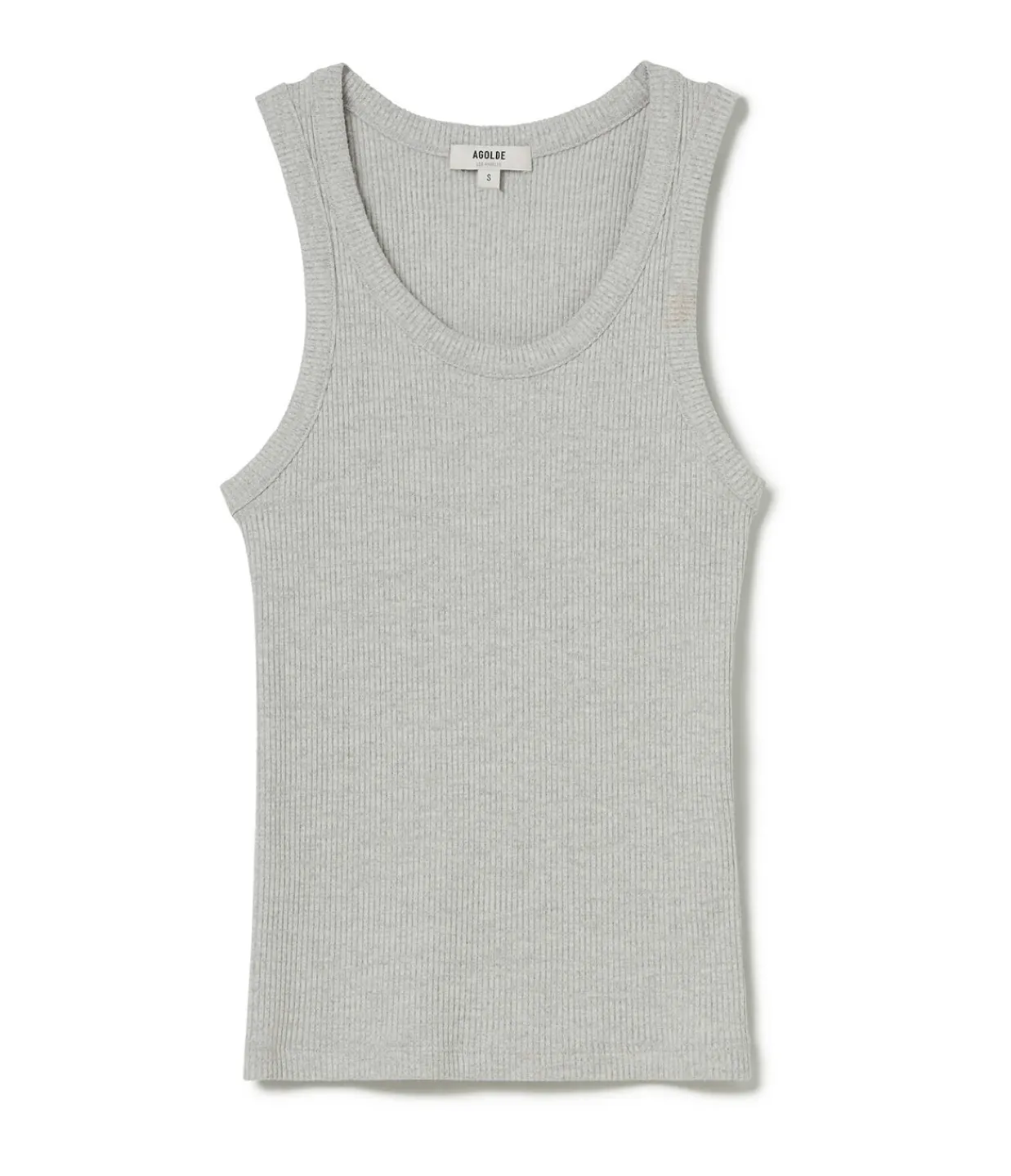 Agolde Poppy Scoop Neck Tank in Heather Grey Online