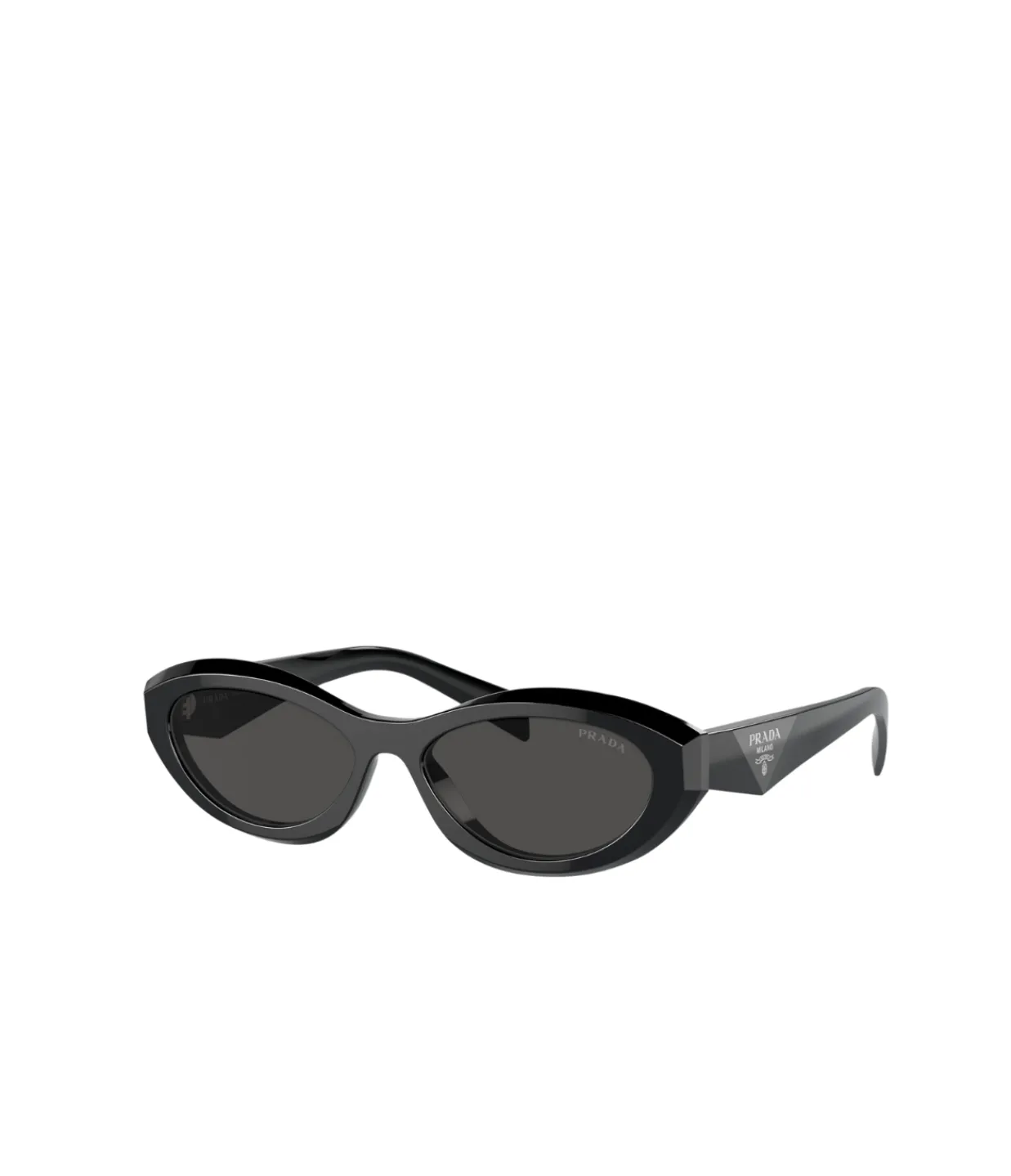 Prada Oval Sunglasses in Black Cheap