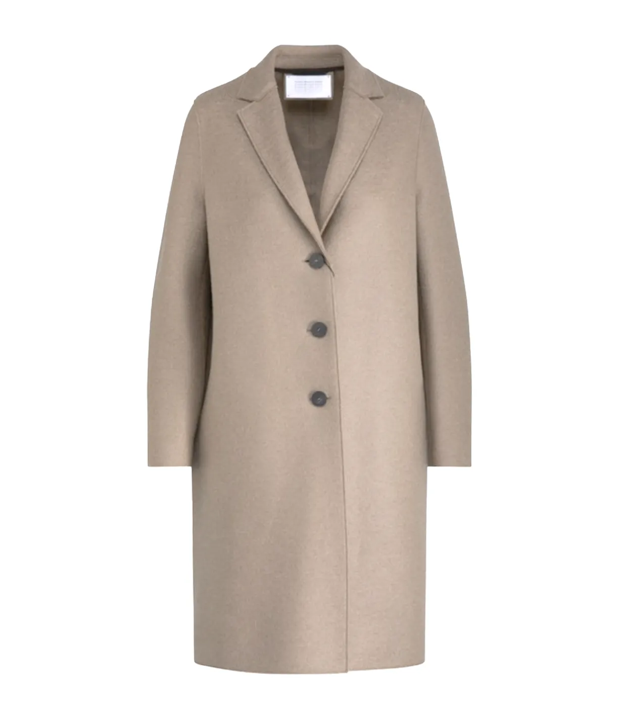 Harris Wharf London Pressed Wool Overcoat in Almond Flash Sale