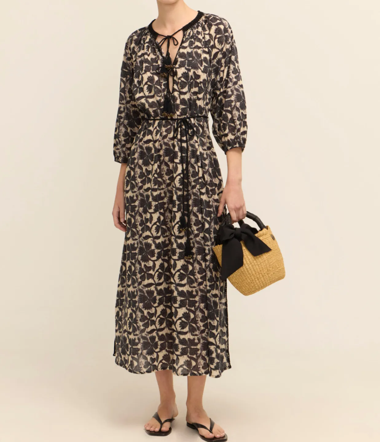 Ilio nema Priam Caftan Dress in Clover Print Best