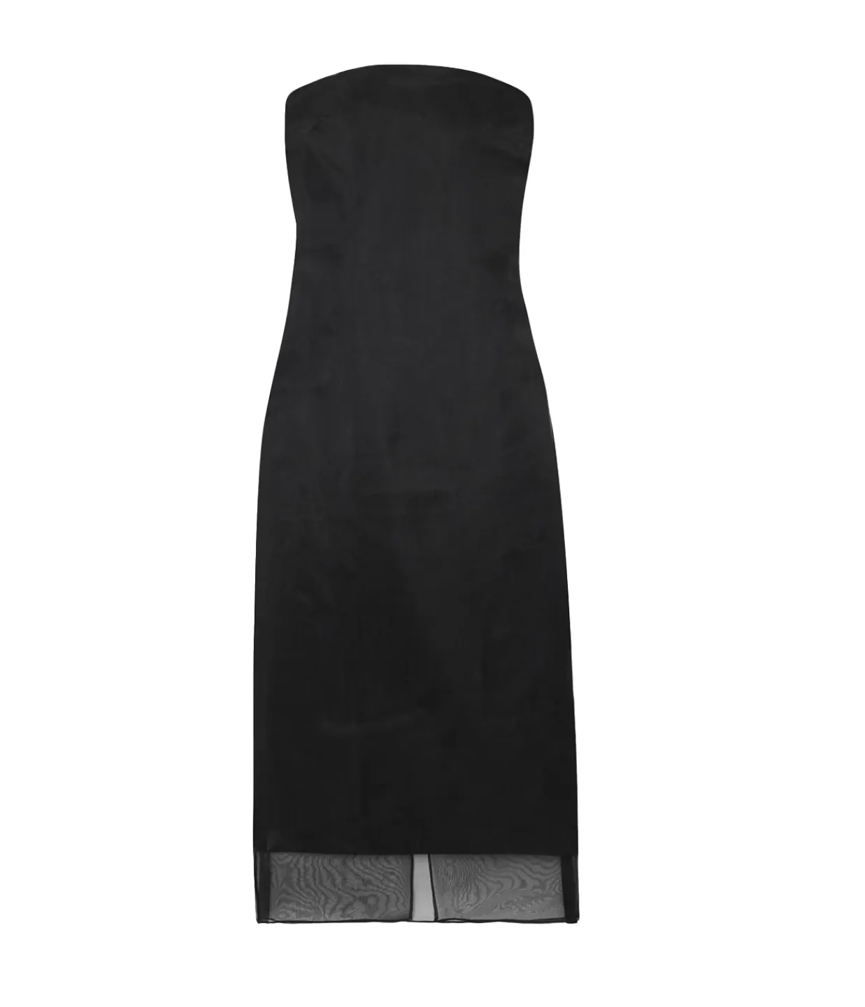 Gauge81 Punta Strapless Midi Dress in Black Sale