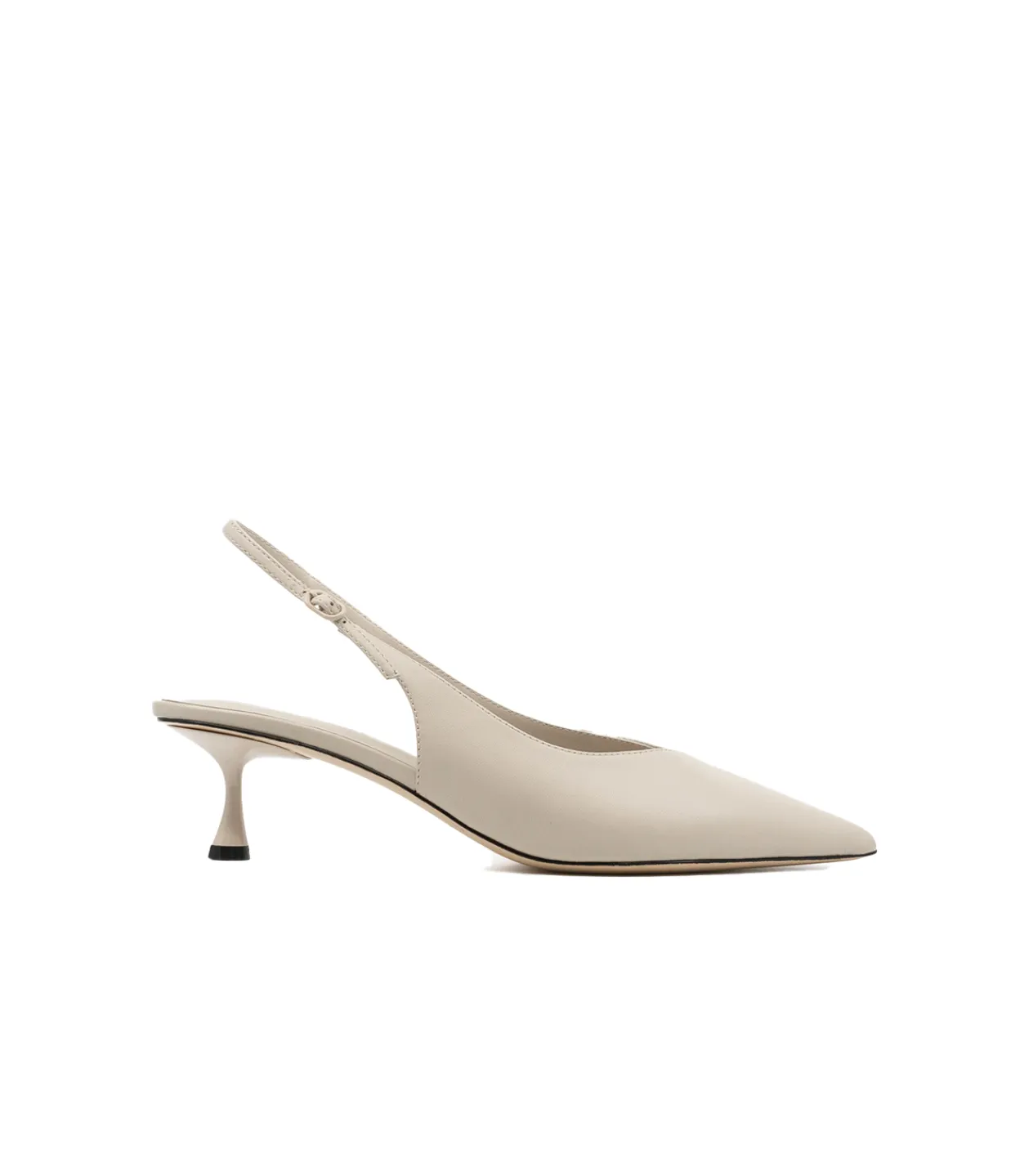 Studio Amelia Razor Pointed Heel in Stone Outlet