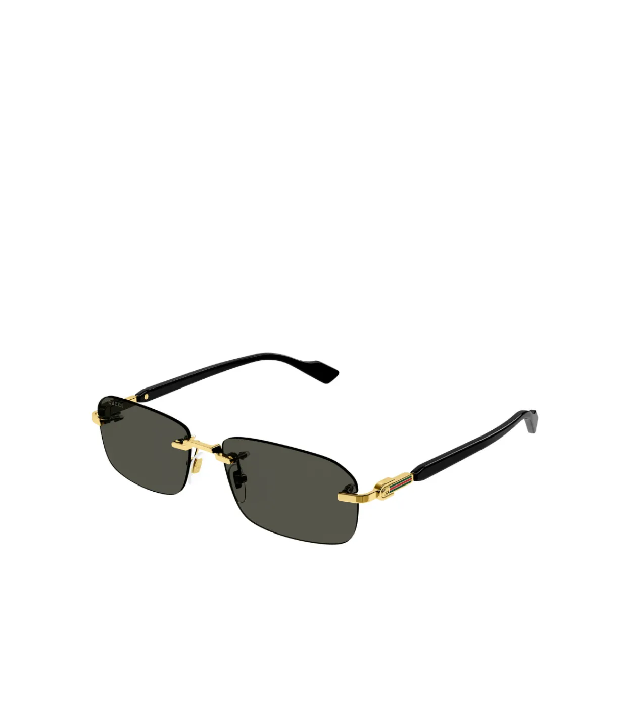 Gucci Rectangular Frame Sunglasses in Gold Outlet
