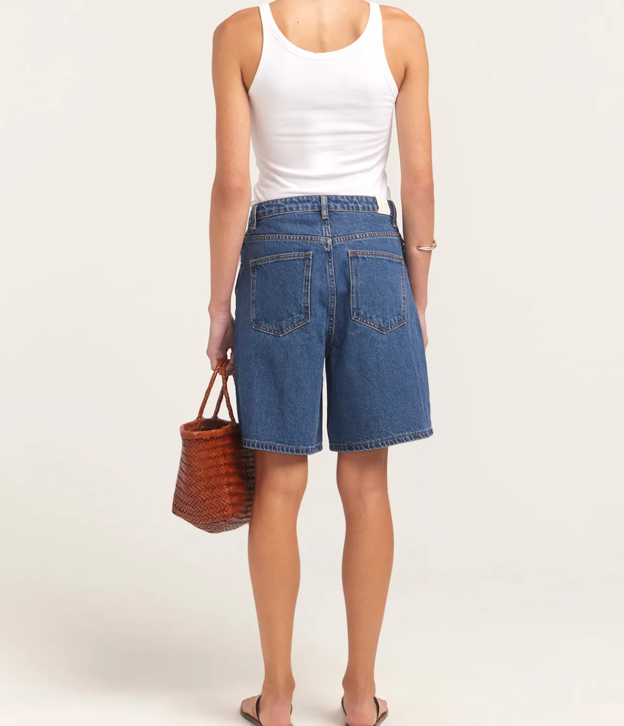 MARLE Relaxed Jean Short in Heritage Blue Discount