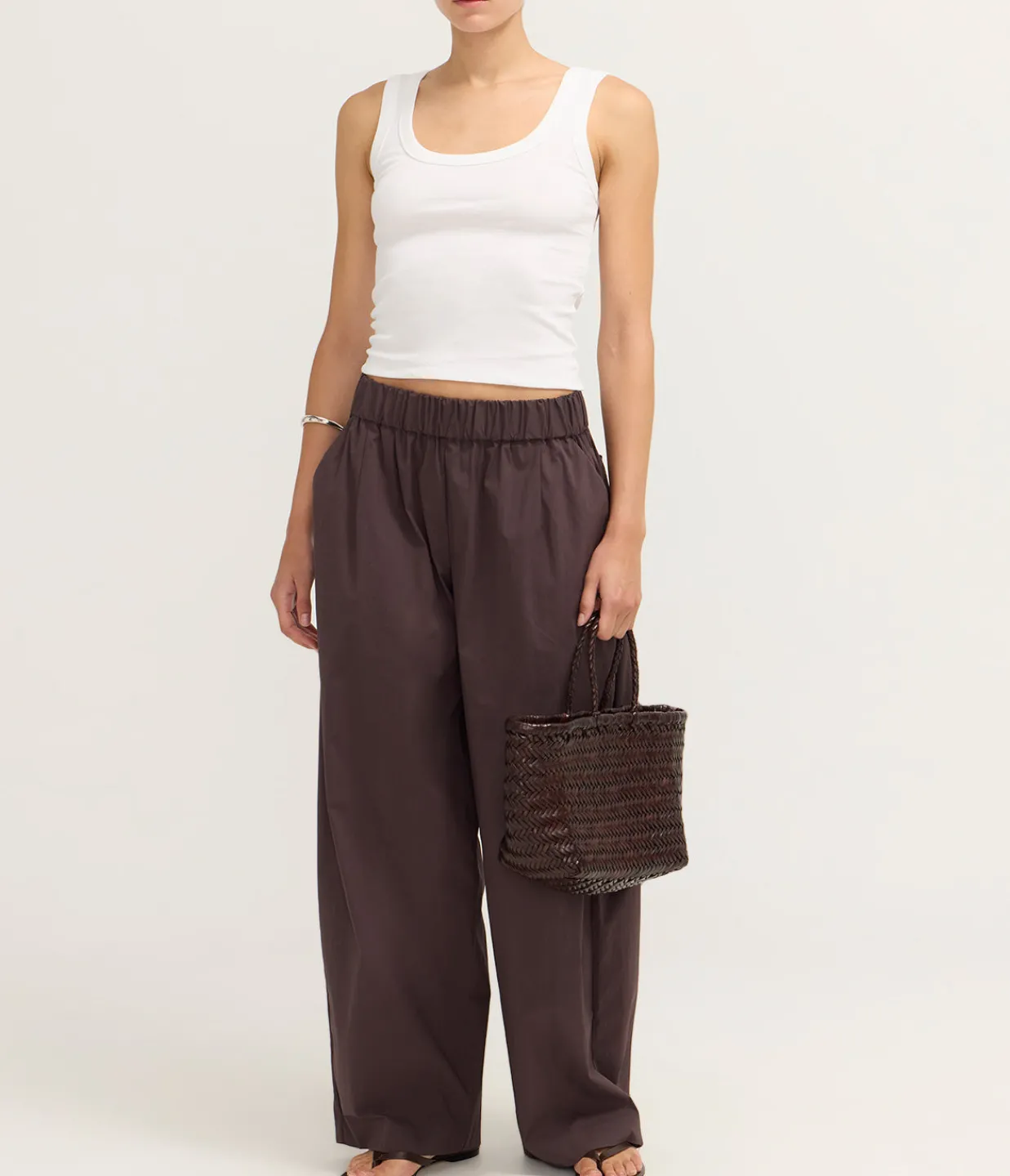 St Agni Relaxed Pants in Chocolate Plum Shop