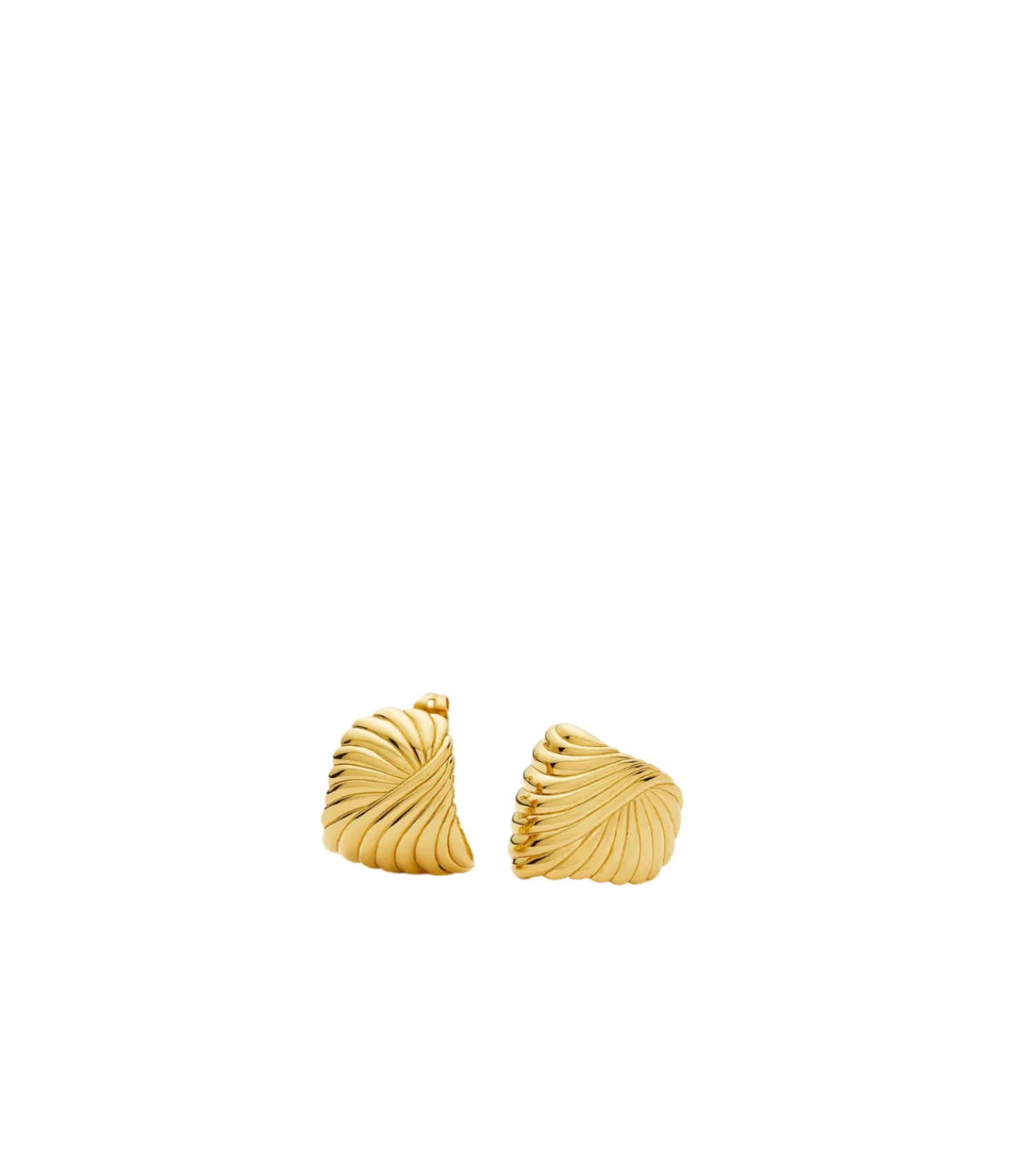 Missoma Ripple Stud Earrings in Gold Online