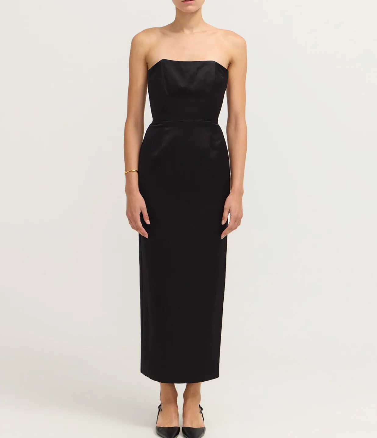 Posse Romeo Strapless Dress in Black Flash Sale