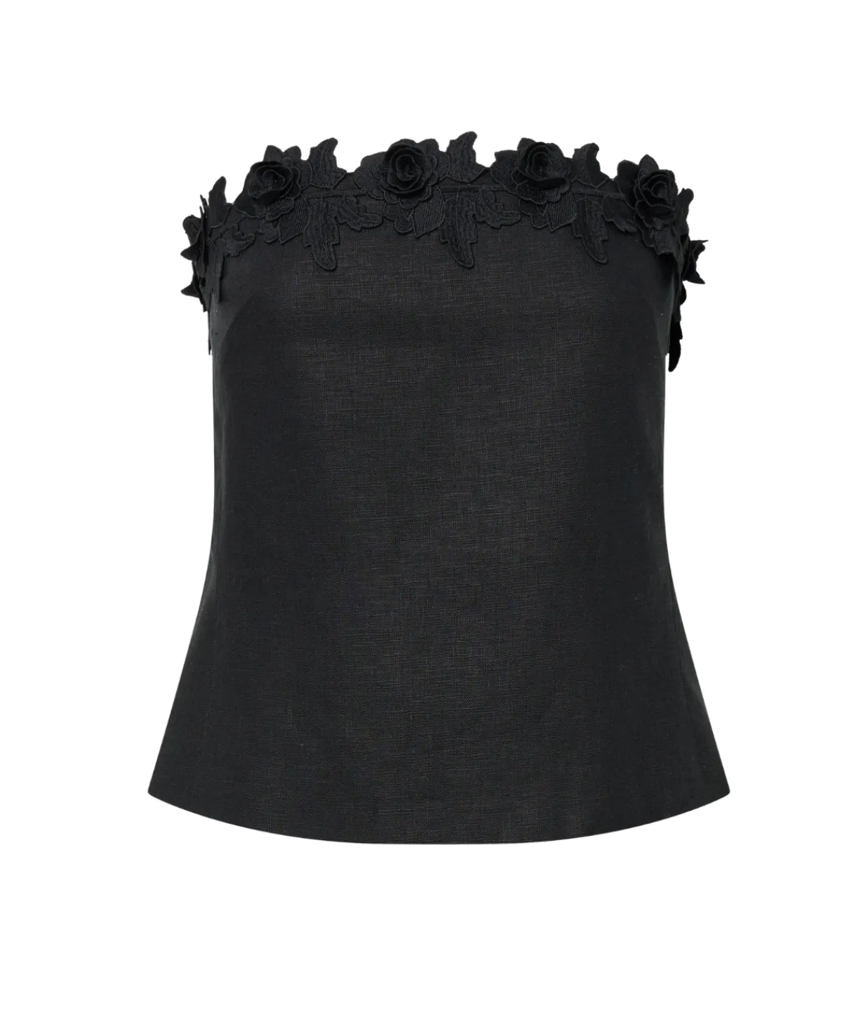 Oroton Rosebud Lace Bandeau in Black Discount