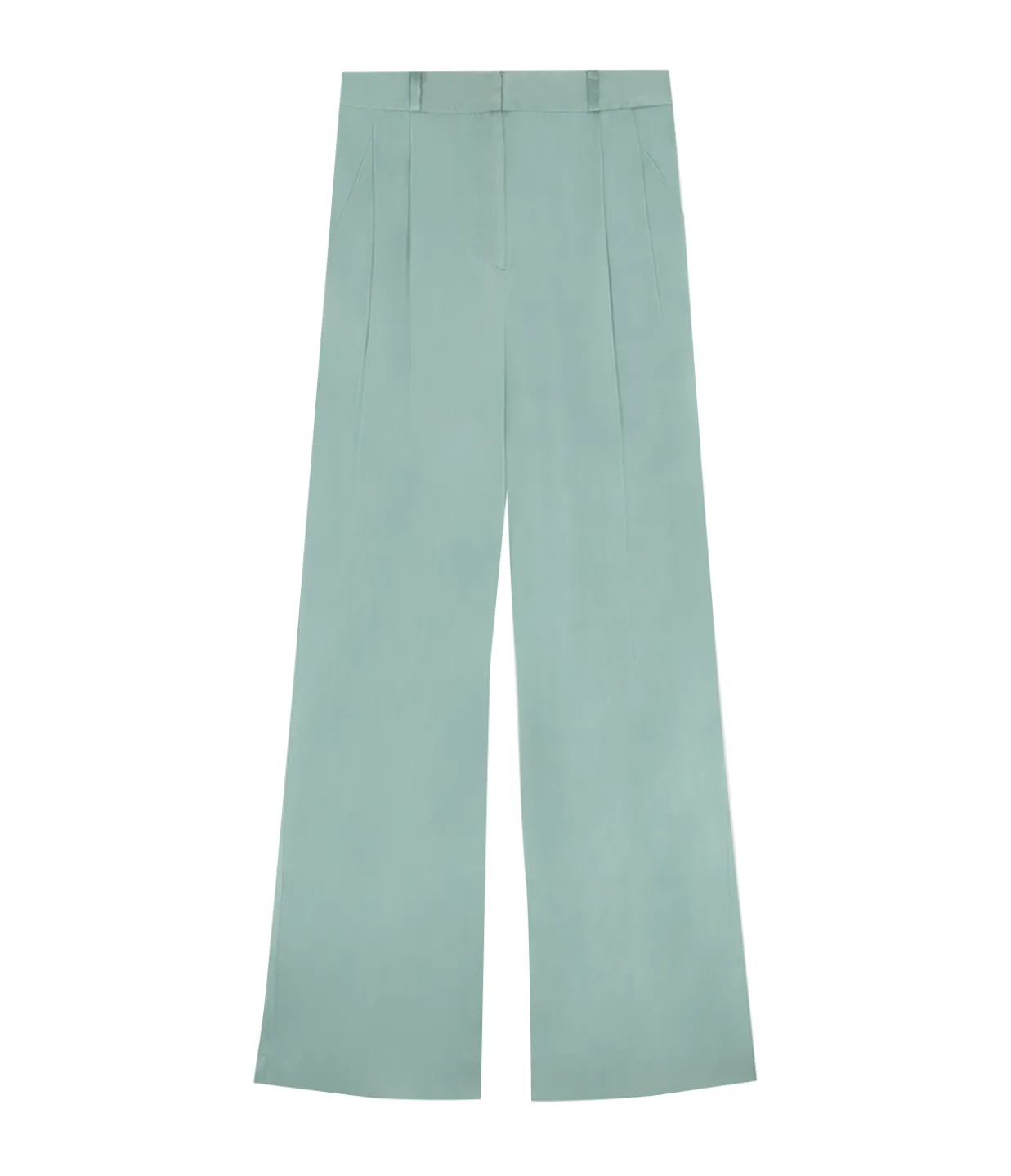 Loulou Studio Ross Wide Leg Pants in Aqua Clearance