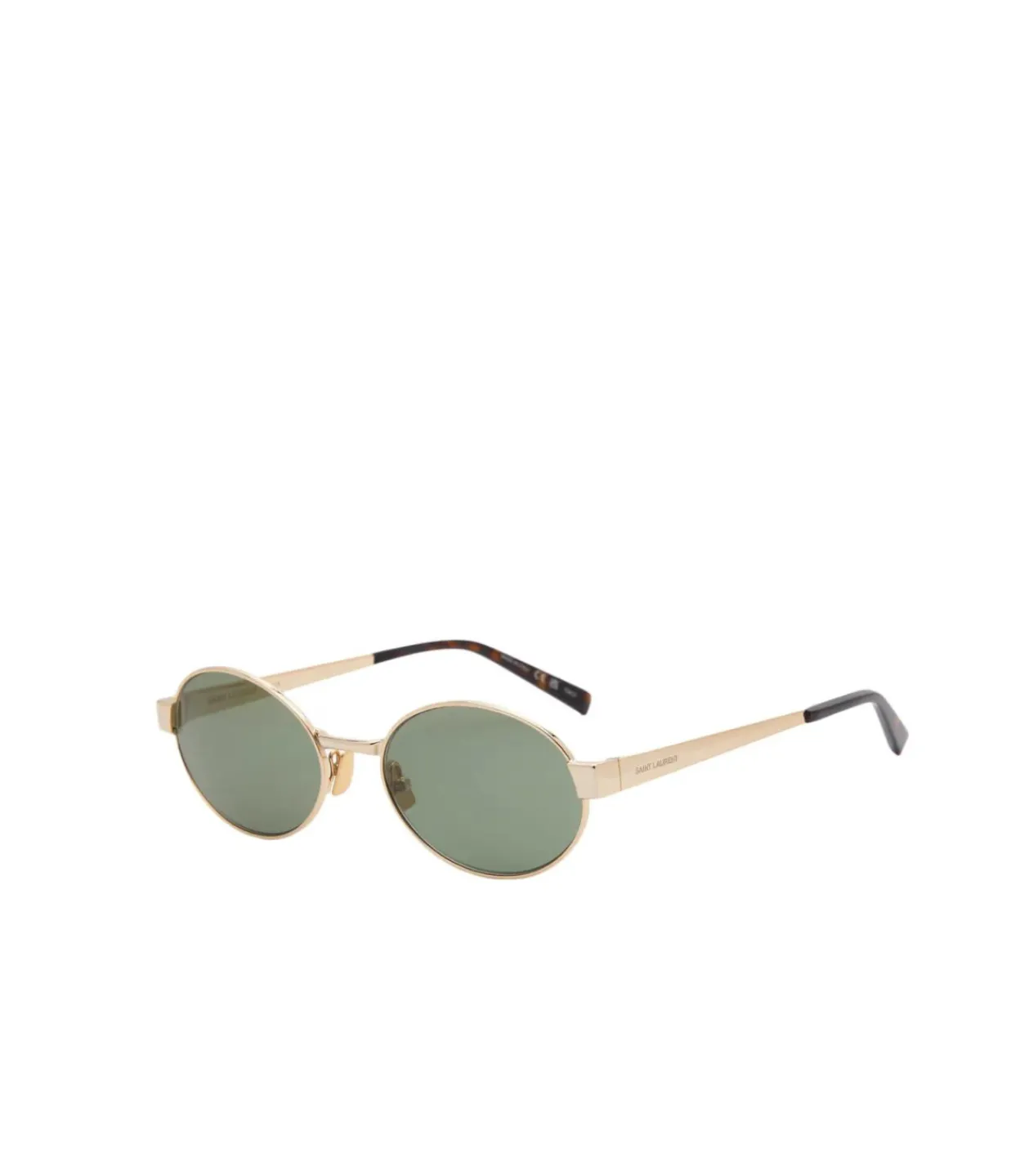 Saint Laurent Round Metal Frame Sunglasses in Gold Best Sale