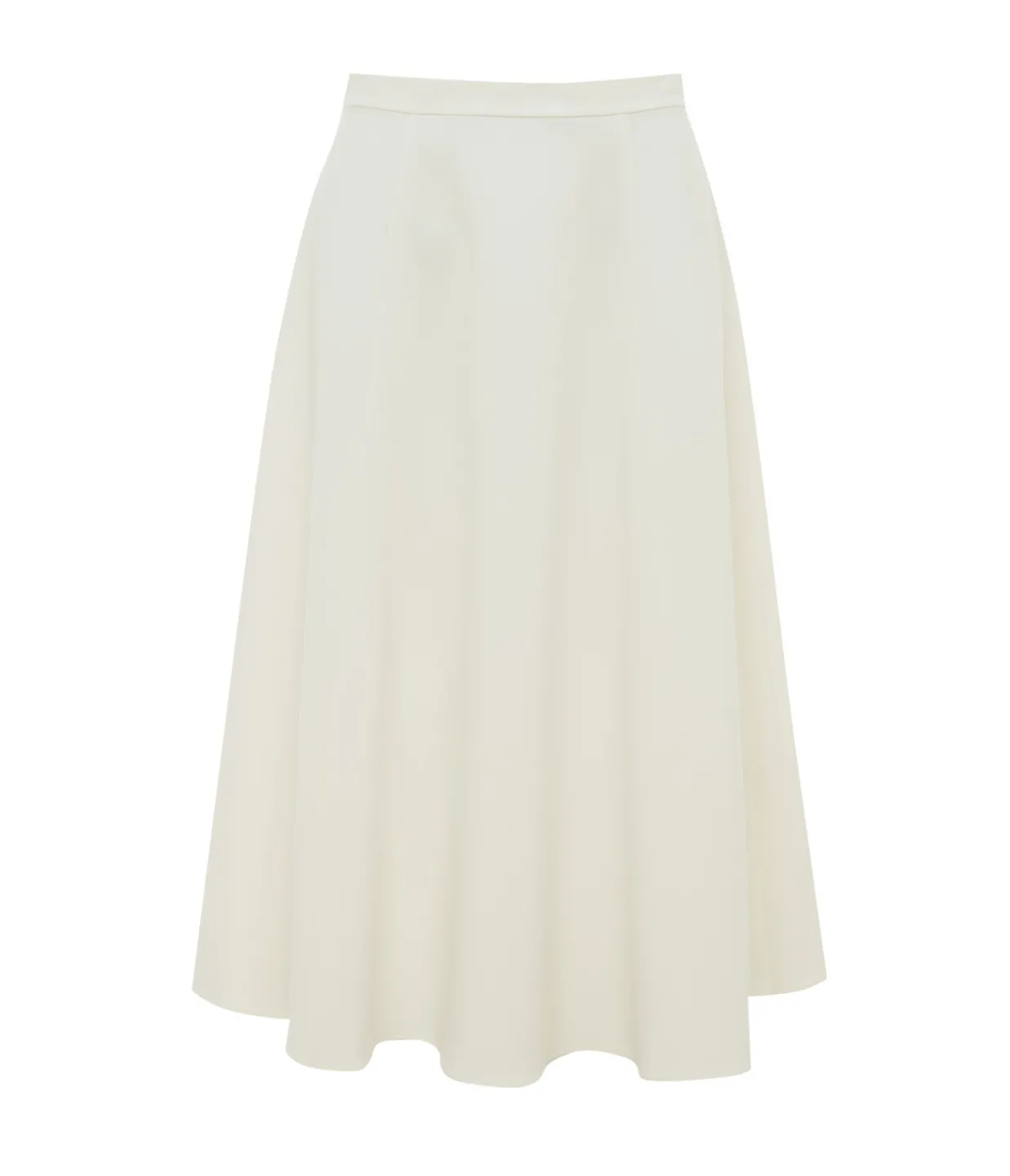 Theory Round Tailored Skirt in Ivory Store