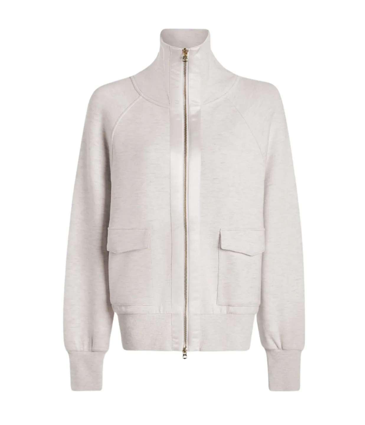 Varley Roxbury Zip Through in Ivory Marl Store