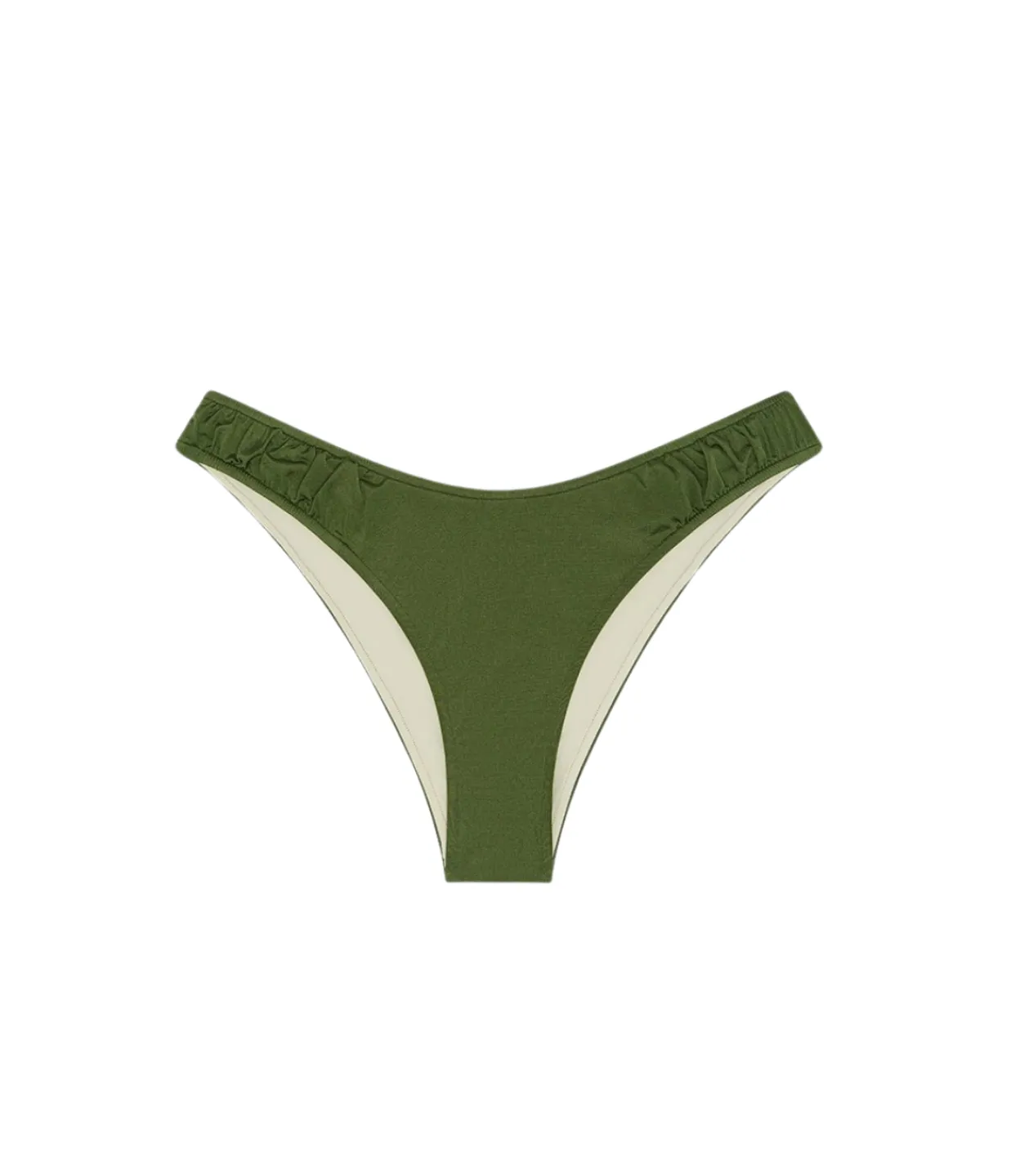 Peony Ruched Curve Pant in Olivine Outlet