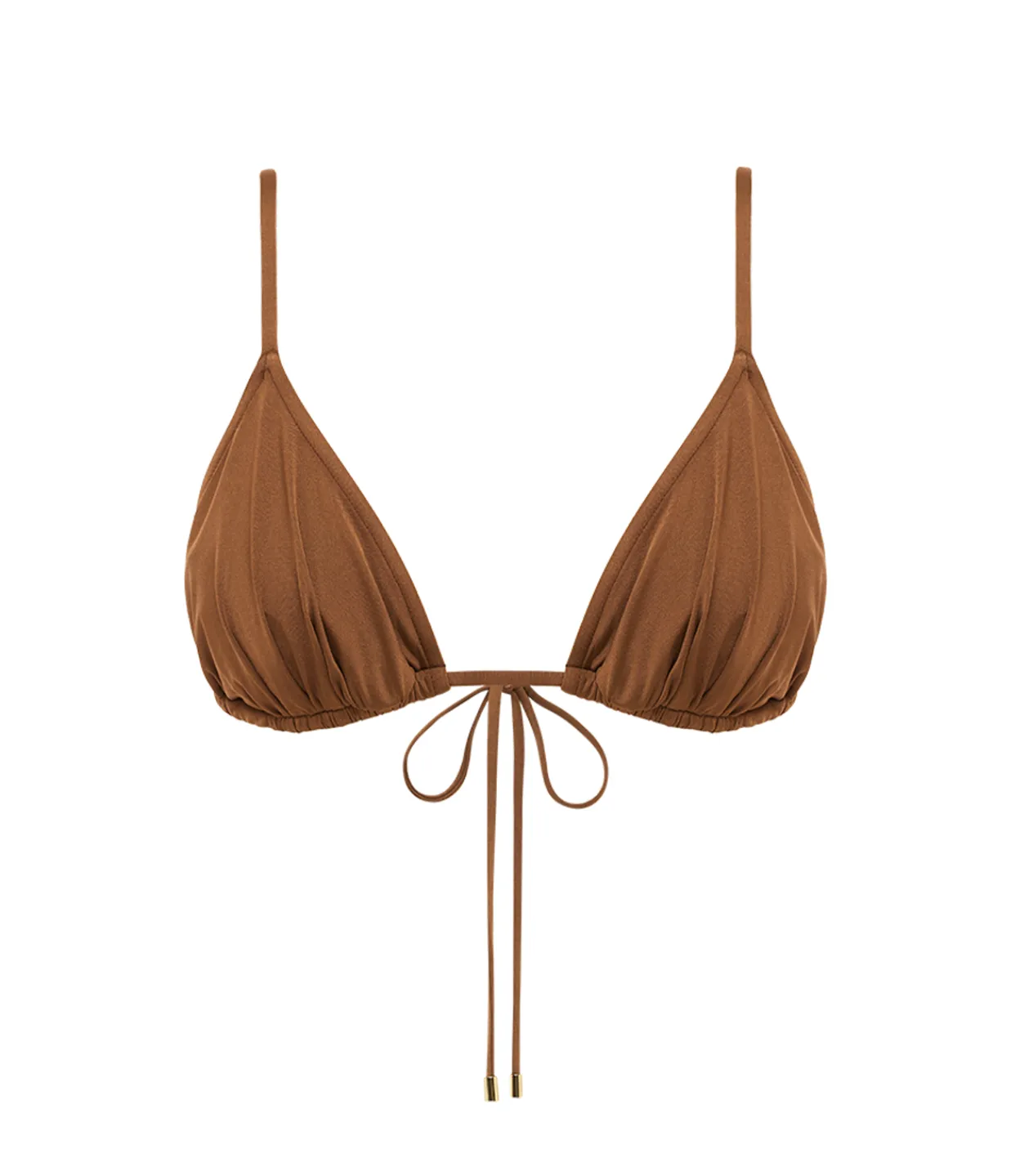 Peony Ruched String Tri in Maple Cheap