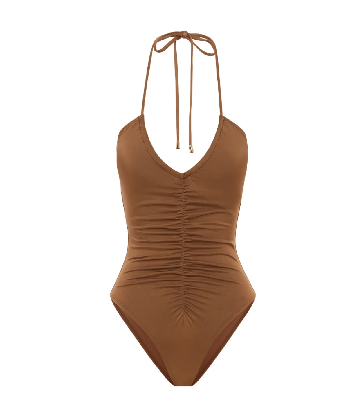 Peony Ruched Vacation One Piece in Maple Shop