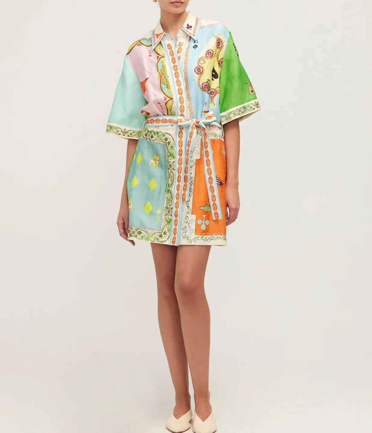 Alemais Rummy Mini Dress in Multi Discount